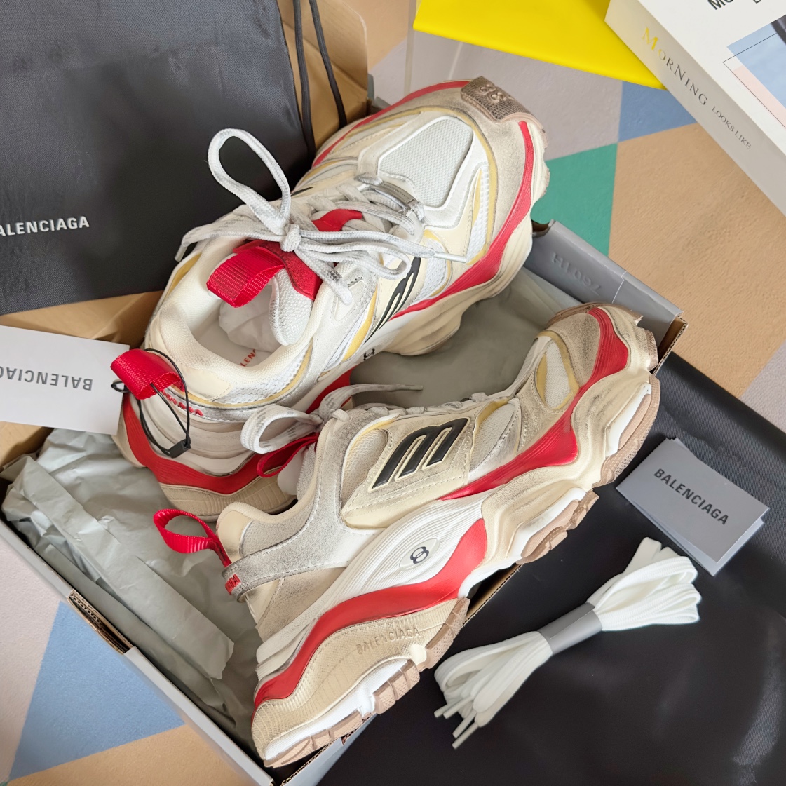 顶级版本Balenciaga巴黎世家Cargosneaker情侣款休闲运动鞋厚底老爹鞋原版购入开发做货巴