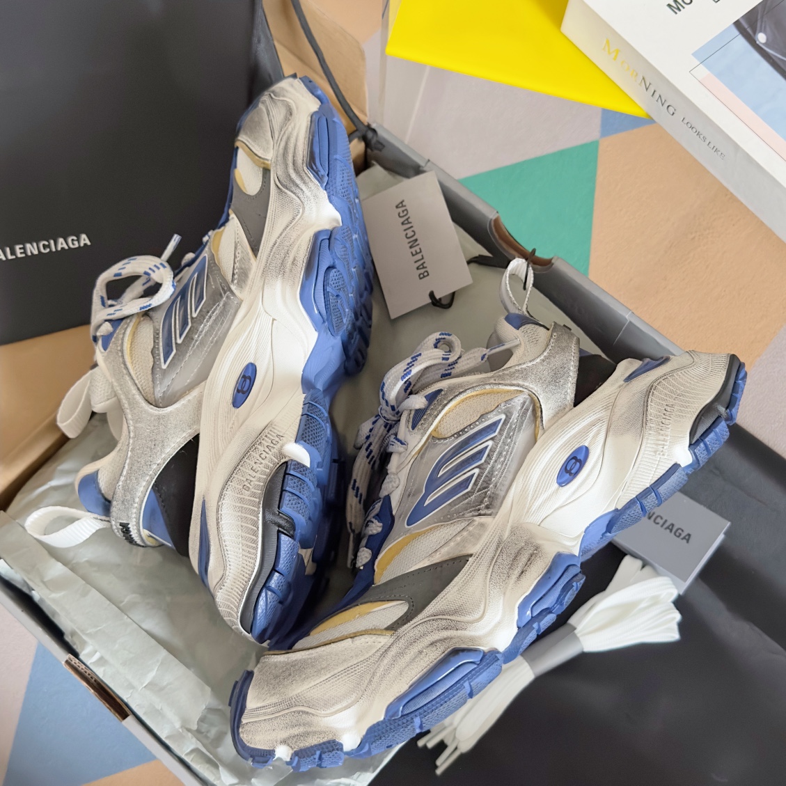 顶级版本Balenciaga巴黎世家Cargosneaker情侣款休闲运动鞋厚底老爹鞋原版购入开发做货巴