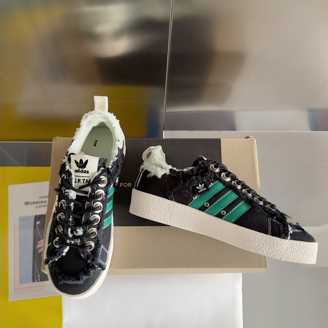 顶级版本莞货AdidasOriginalsxSongfortheMute002联名款阿迪三叶草情侣款休闲