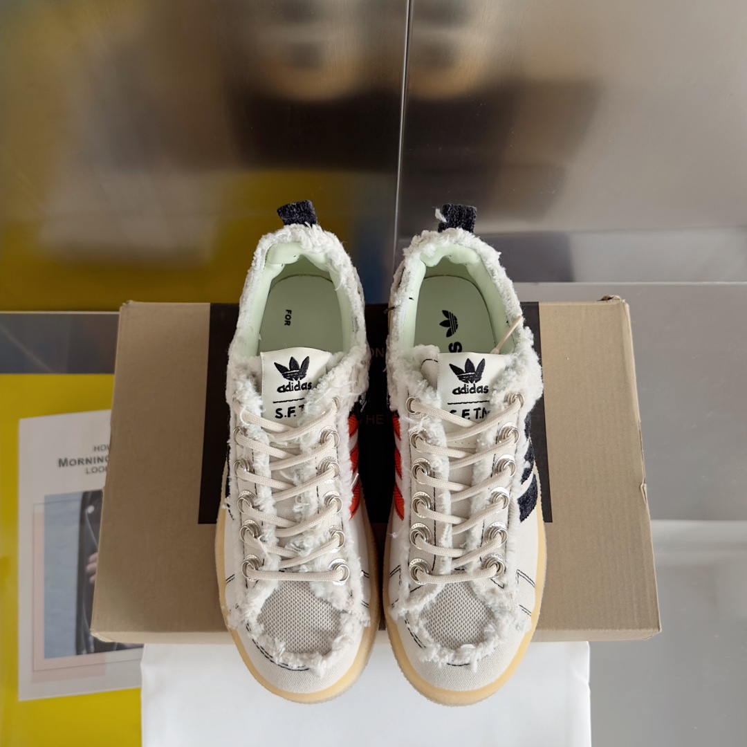 顶级版本莞货AdidasOriginalsxSongfortheMute002联名款阿迪三叶草情侣款休闲