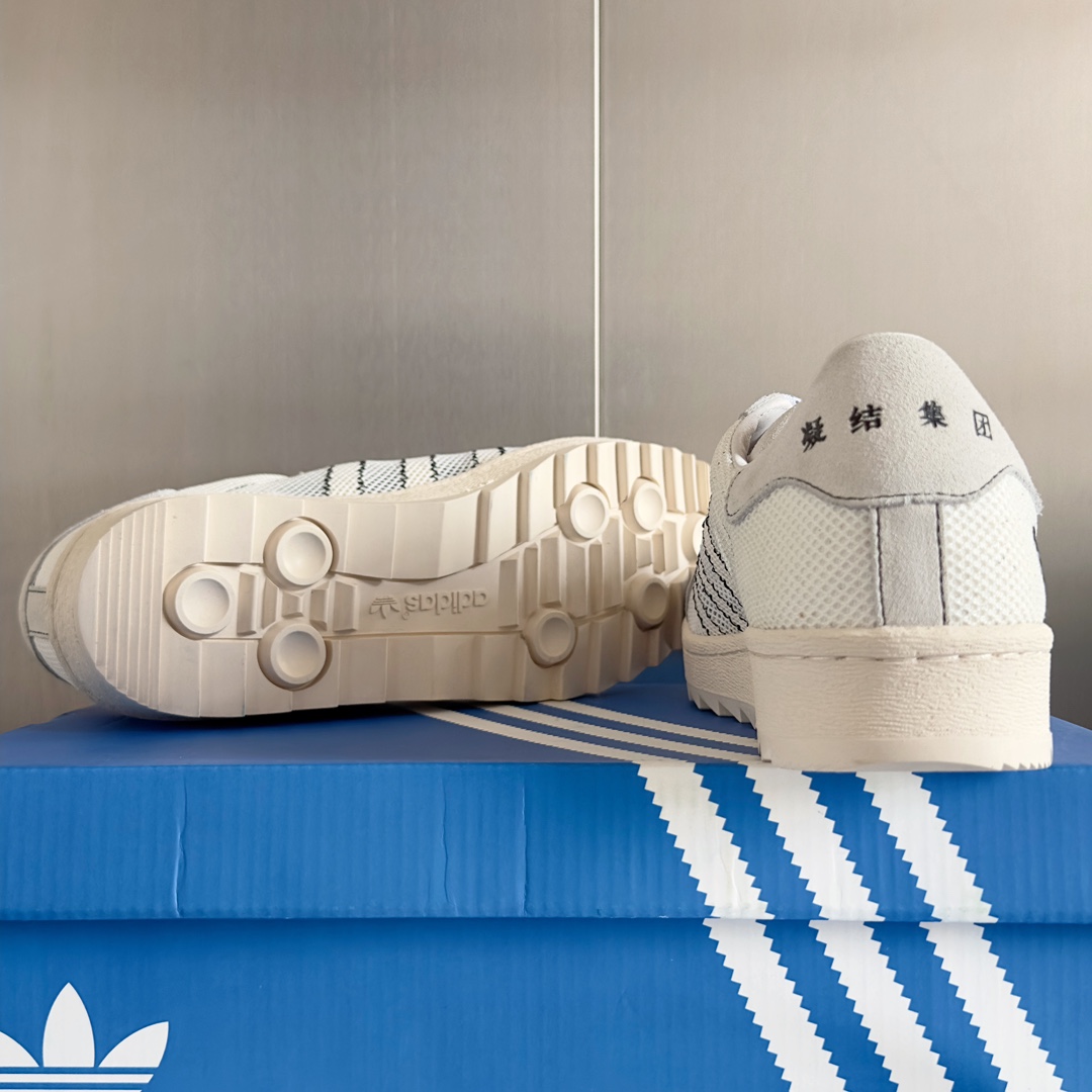 顶级版本黑呼吸2.0CLOTxNBHDxAdidas三方联名贝壳头情侣款休闲运动鞋原版购入开发做货20年