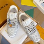 Buy First Copy Replica
 Louis Vuitton Skateboard Shoes Sneakers website to buy replica
 Splicing Cowhide Rubber TPU Vintage Casual