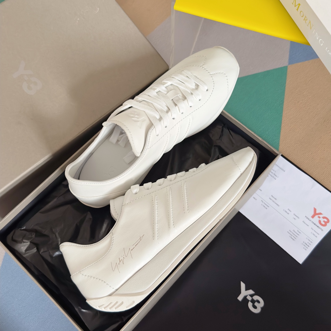 Yohji Yamamoto Y-3 Limited Edition Black Shoes with Unique Design and Signature - 图片 4