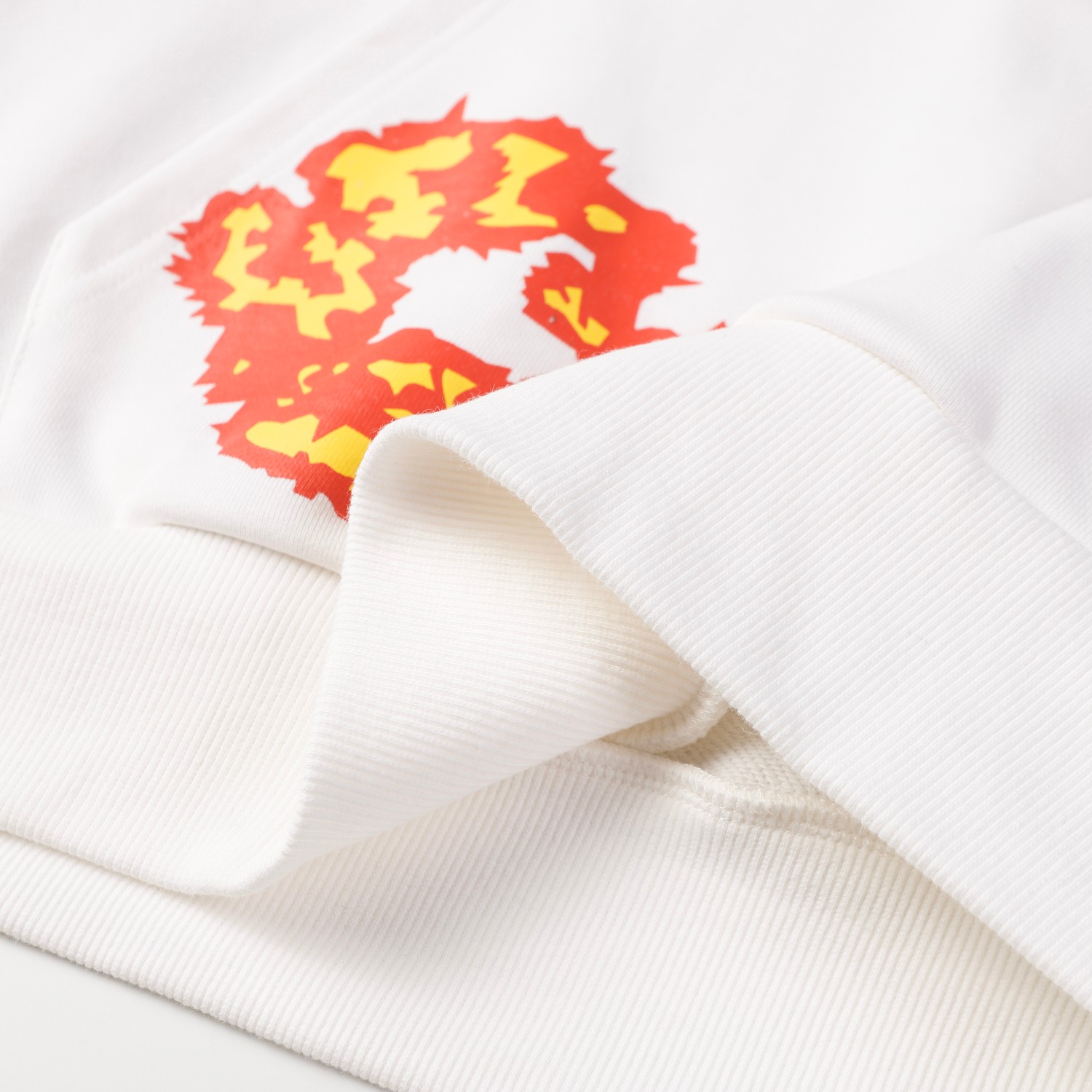 High-Quality Denim Tears Wood Cotton Hoodie Suit in Cream, 380g, Black/White, Sizes S-XL - 图片 6