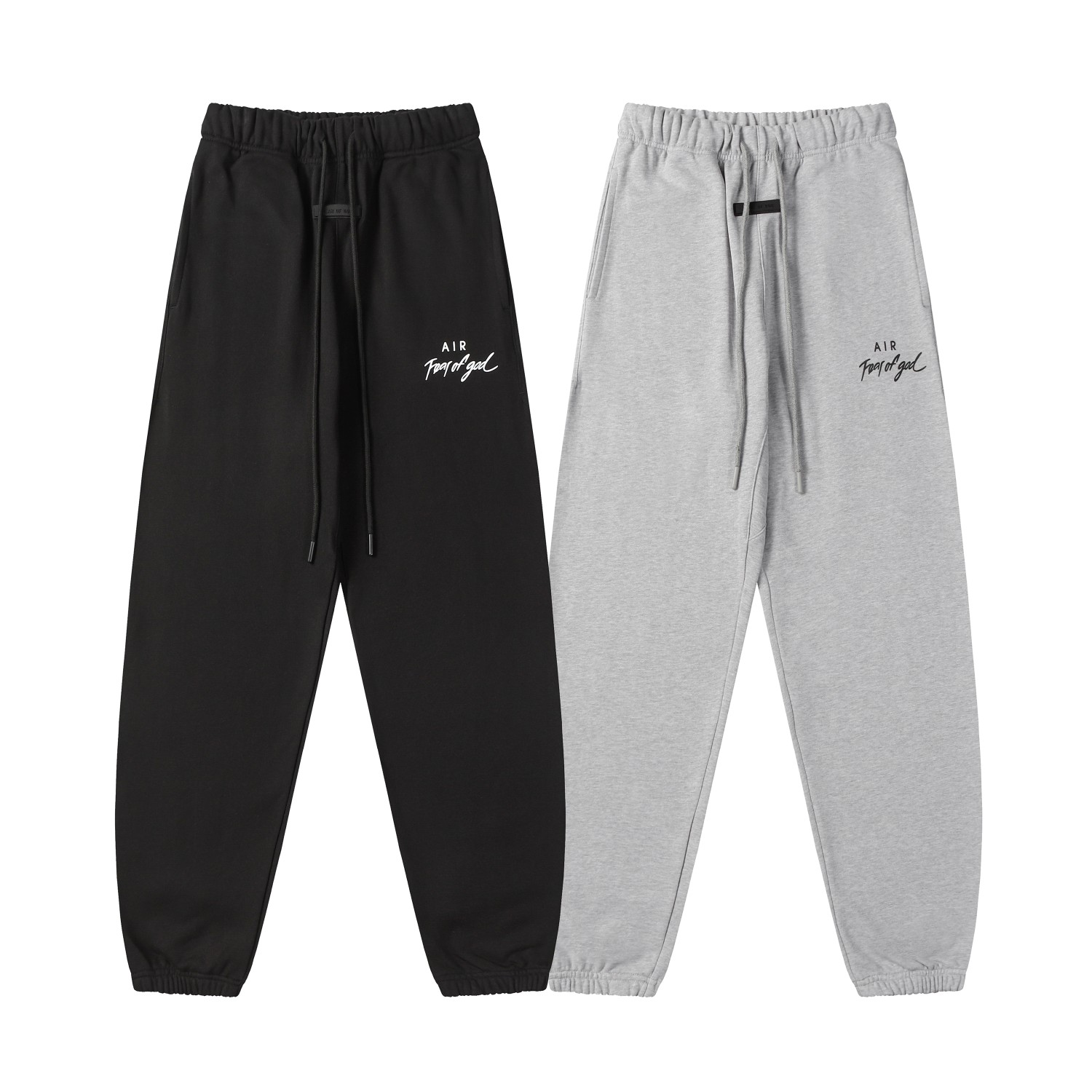 Fear of God Essentials: High-Quality Heavy-Crunches in Black Grey, Sizes S-XL - 图片 9