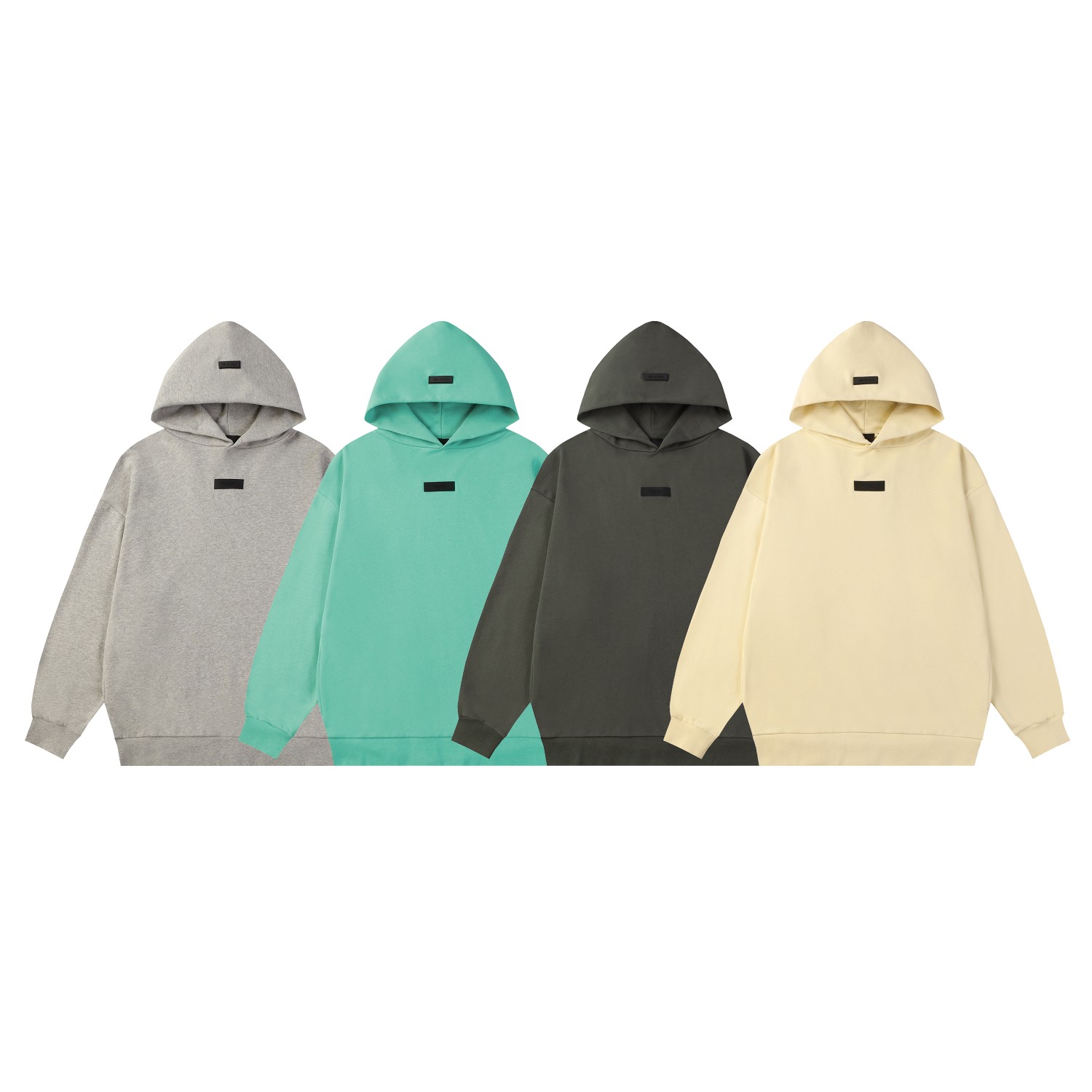 New Fear of God Essentials Göker Heavy-Circle Recreational Hoodie Suit with Color Matching. - 图片 9