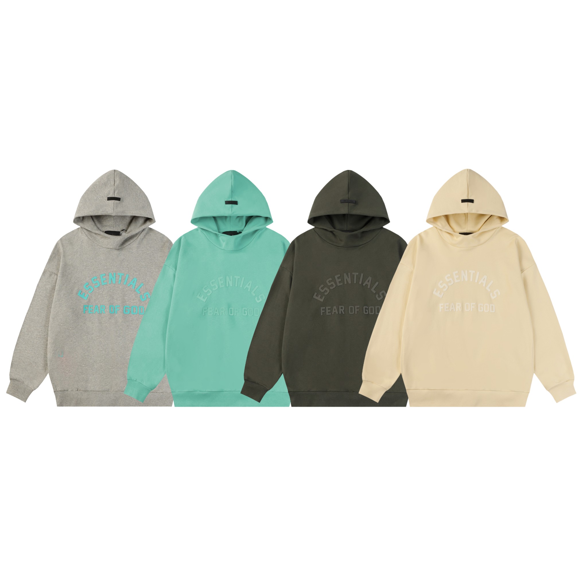 New Fear of God Essentials Gork Heavy-Circles Hooded Suit in Multiple Colors - 图片 9