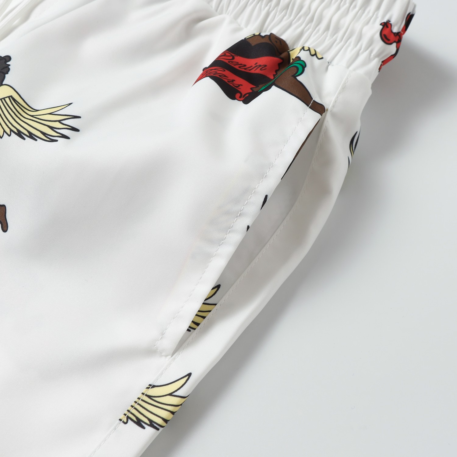 LE 8612 # DENIM TEARS WOOD COTTON, U.S. HIGH-QUALITY SHIRT SUIT COLOR WHITE NUMBER S-XL - 图片 4