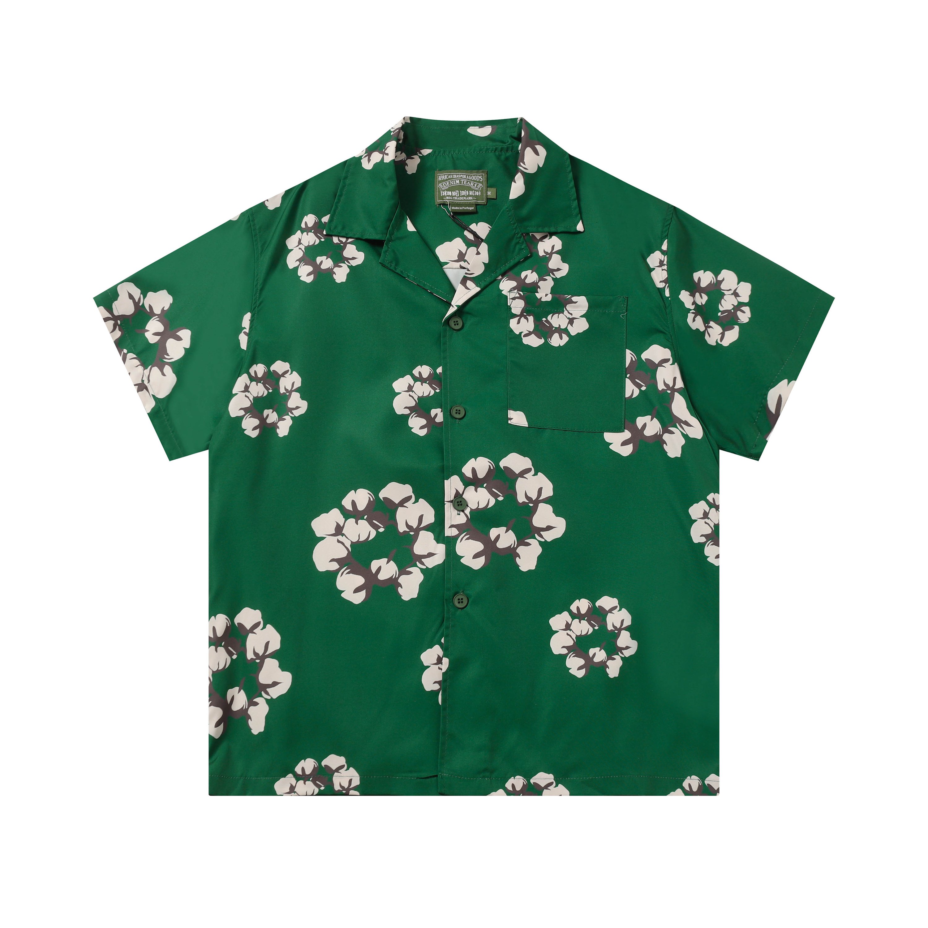 DENIM TEARS木棉花 欧美潮牌高品质衬衫🏖套装
颜色 黑色 灰...