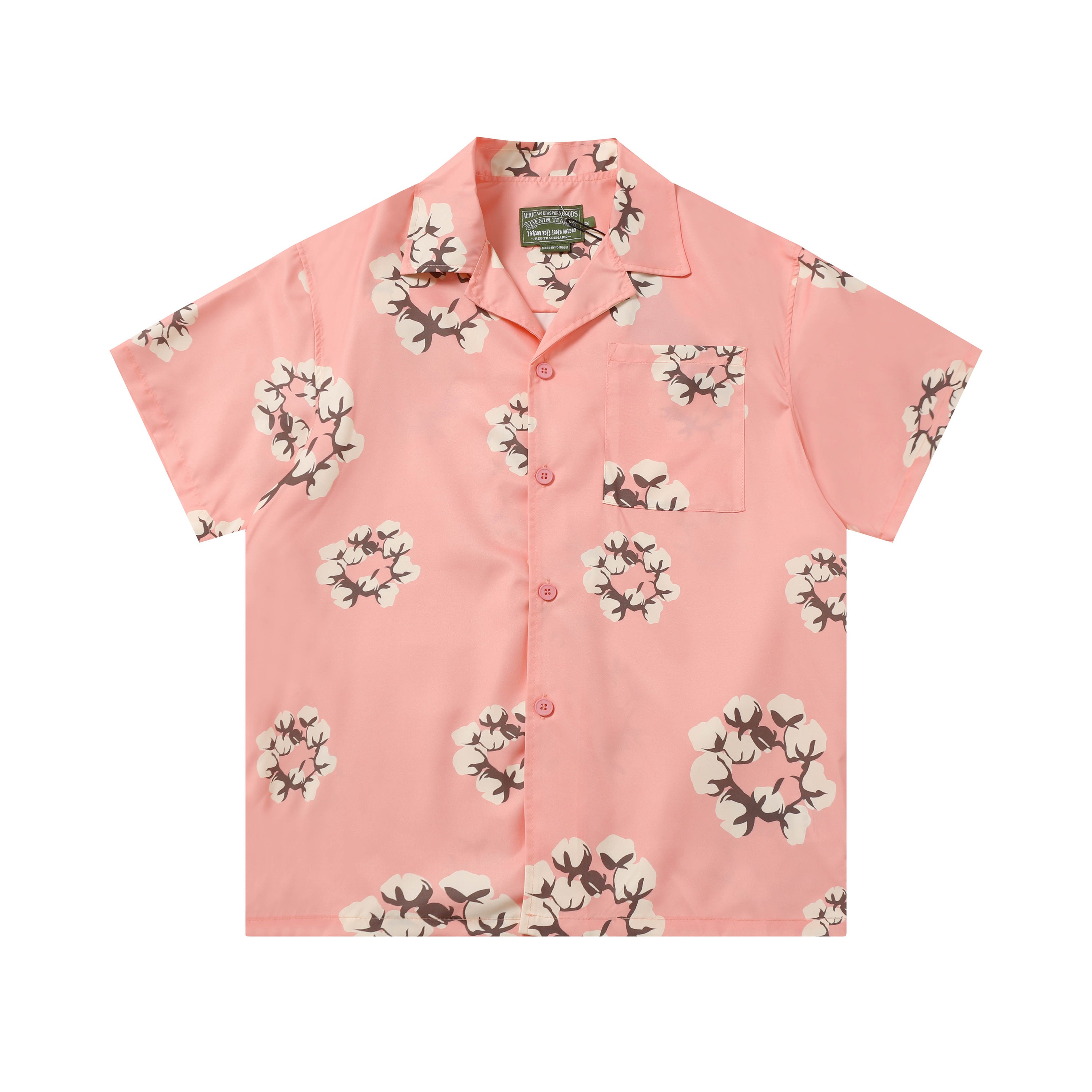 High-Quality Shirt Suit in Various Colors and Sizes, Denim Tears Wood Cotton Material
