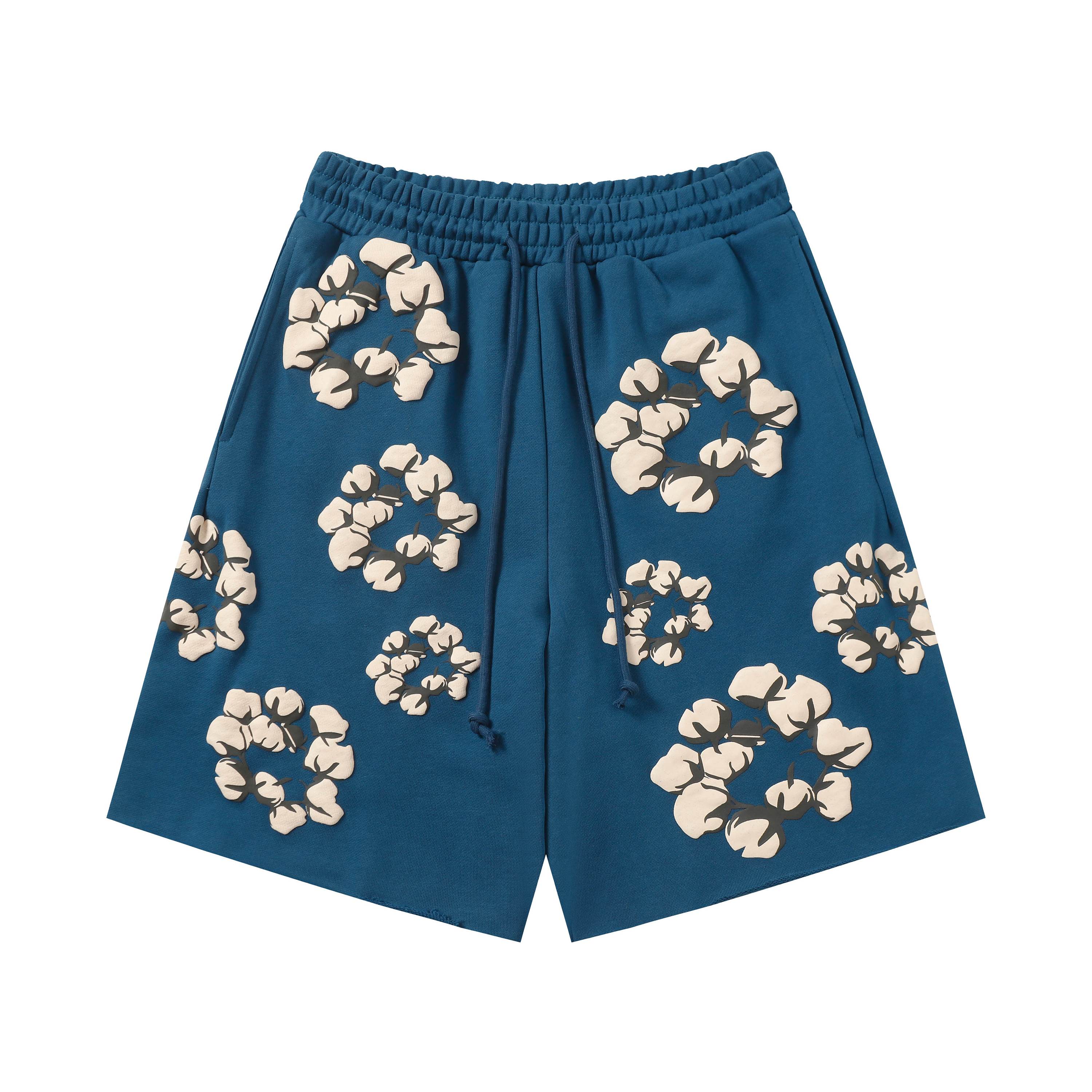 High-Quality European-American Velvet Shorts in 8 Denim-Inspired Colors, Sizes S-XL