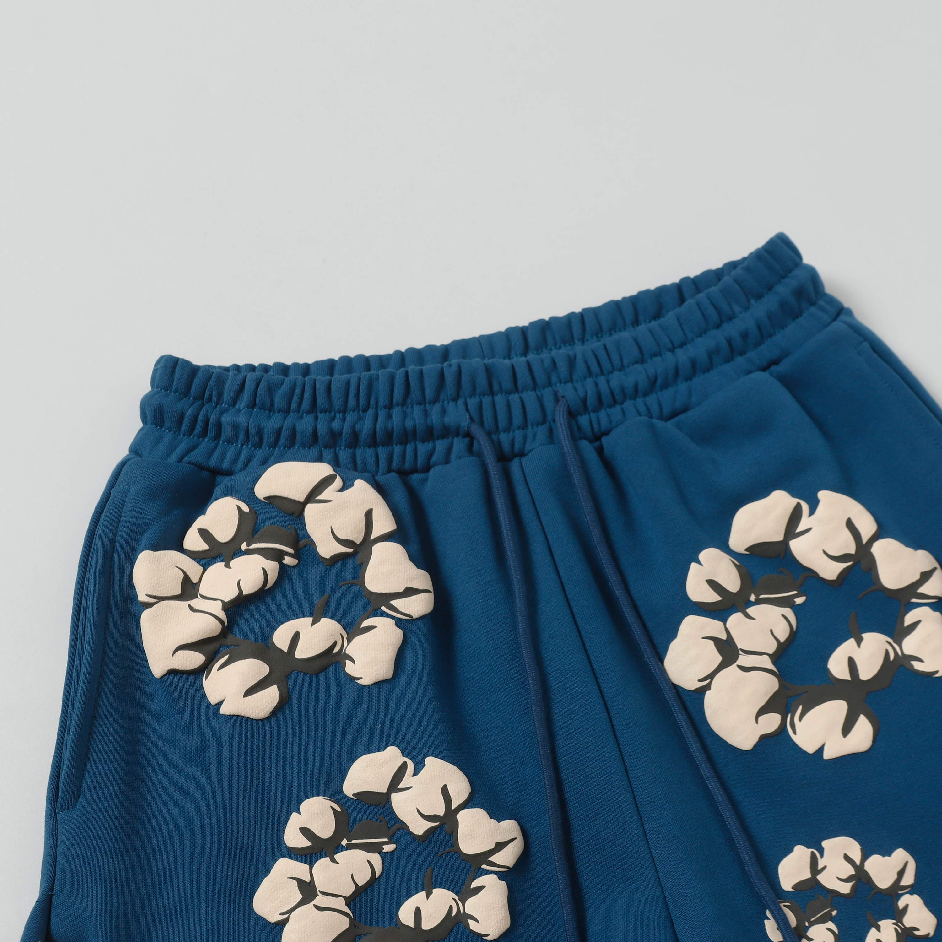 High-Quality European-American Velvet Shorts in 8 Denim-Inspired Colors, Sizes S-XL - 图片 3