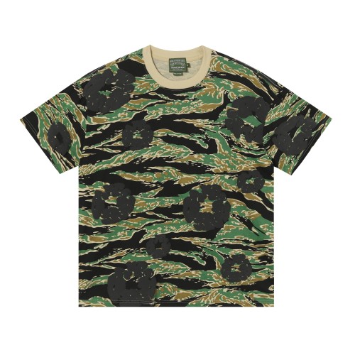 DENIM TEARS Men's Camouflage Cotton Blossom Print T-Shirt Short Sleeve Set 1 DENIM TEARS Men's Camouflage Cotton Blossom Print T-Shirt Short Sleeve Set