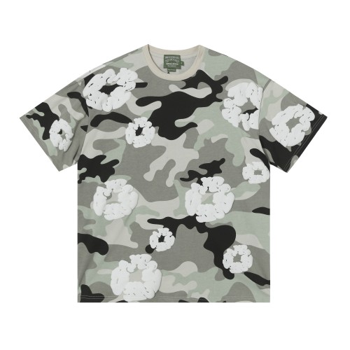 DENIM TEARS Cotton Blossom Camo T-Shirt, Short Sleeve Casual Top for Men 1 DENIM TEARS Cotton Blossom Camo T-Shirt, Short Sleeve Casual Top for Men