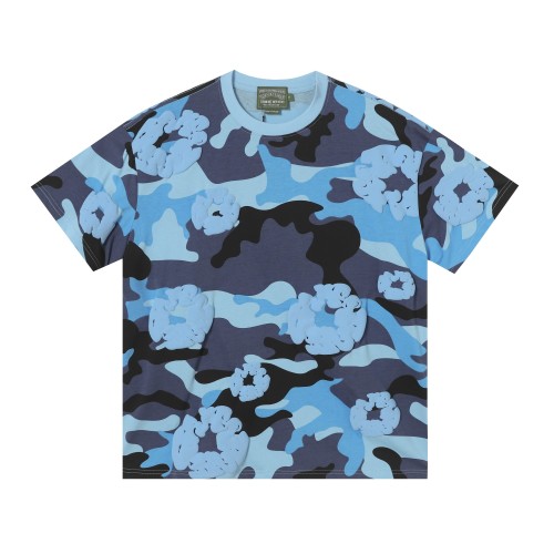 DENIM TEARS Men's Cotton Flower Camo Short Sleeve T-Shirt Set 1 DENIM TEARS Men's Cotton Flower Camo Short Sleeve T-Shirt Set