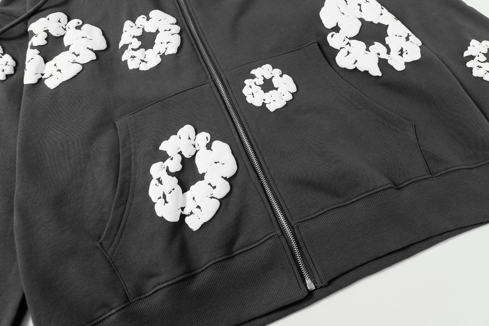 Denim Tears Cotton Flower Print Zip-Up Hoodie Sweatshirt Pullover 7 a1755501438034 0007