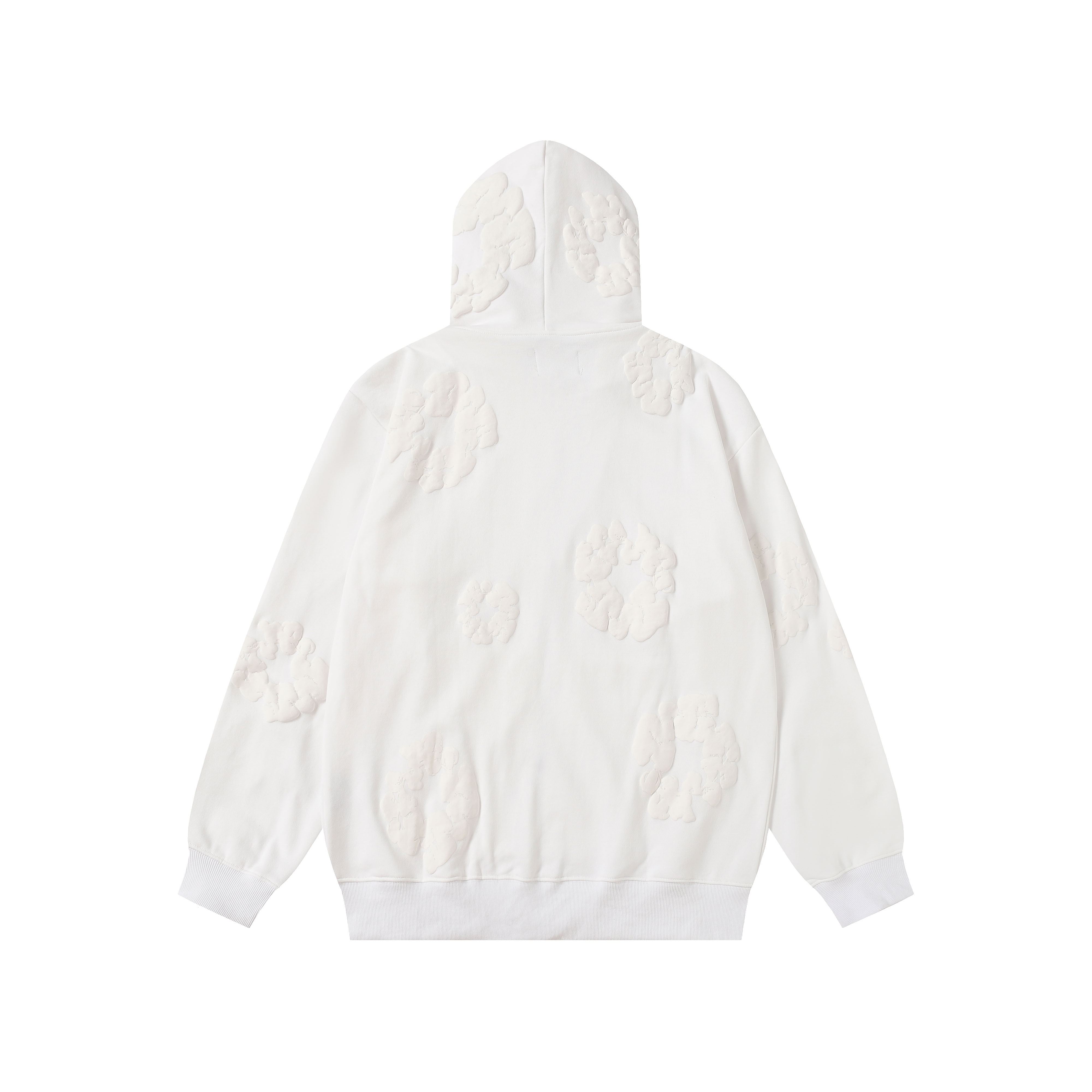 DENIM TEARS Cotton Flower Hoodie Sweatshirt Unisex Full Zip Up Jacket 3 a1755501515117 3488