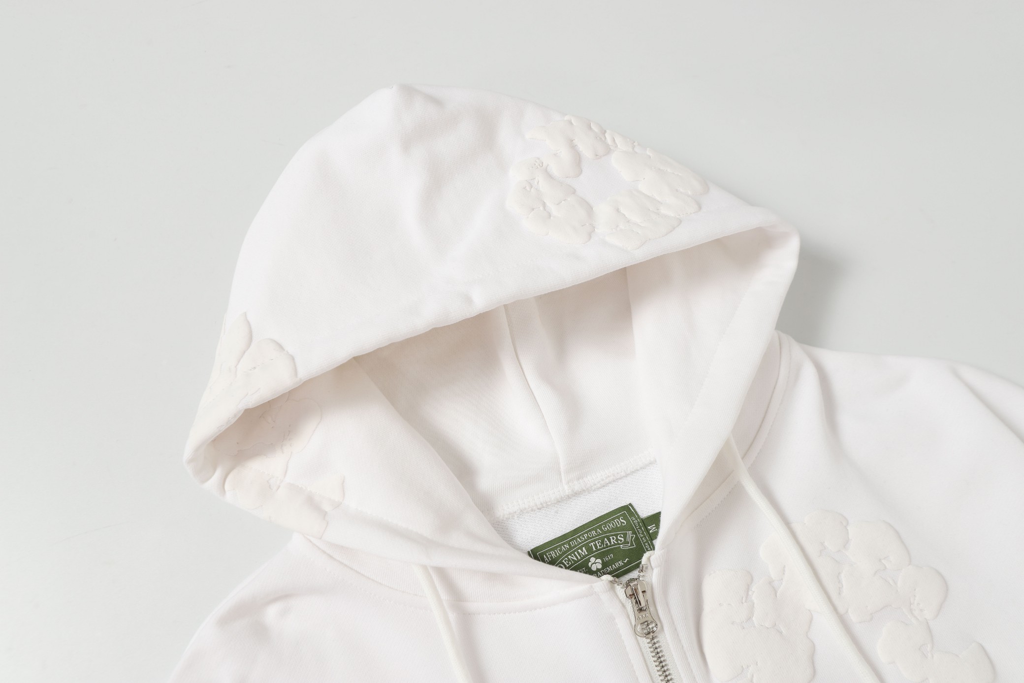 DENIM TEARS Cotton Flower Hoodie Sweatshirt Unisex Full Zip Up Jacket 4 a1755501515894 8154