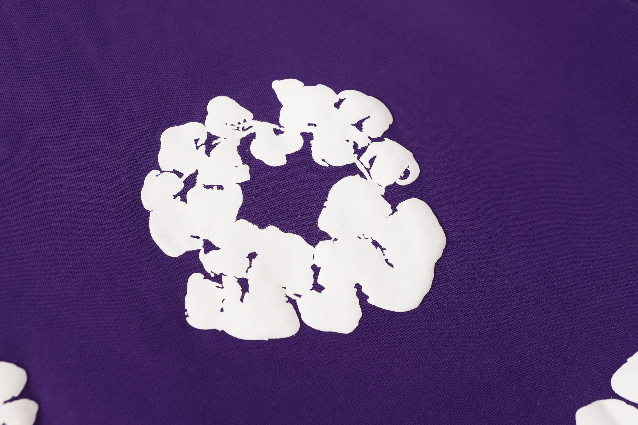 Denim Tears Purple Cotton Flower Print Zip-Up Hoodie Sweatshirt 8 a1755501551177 0166