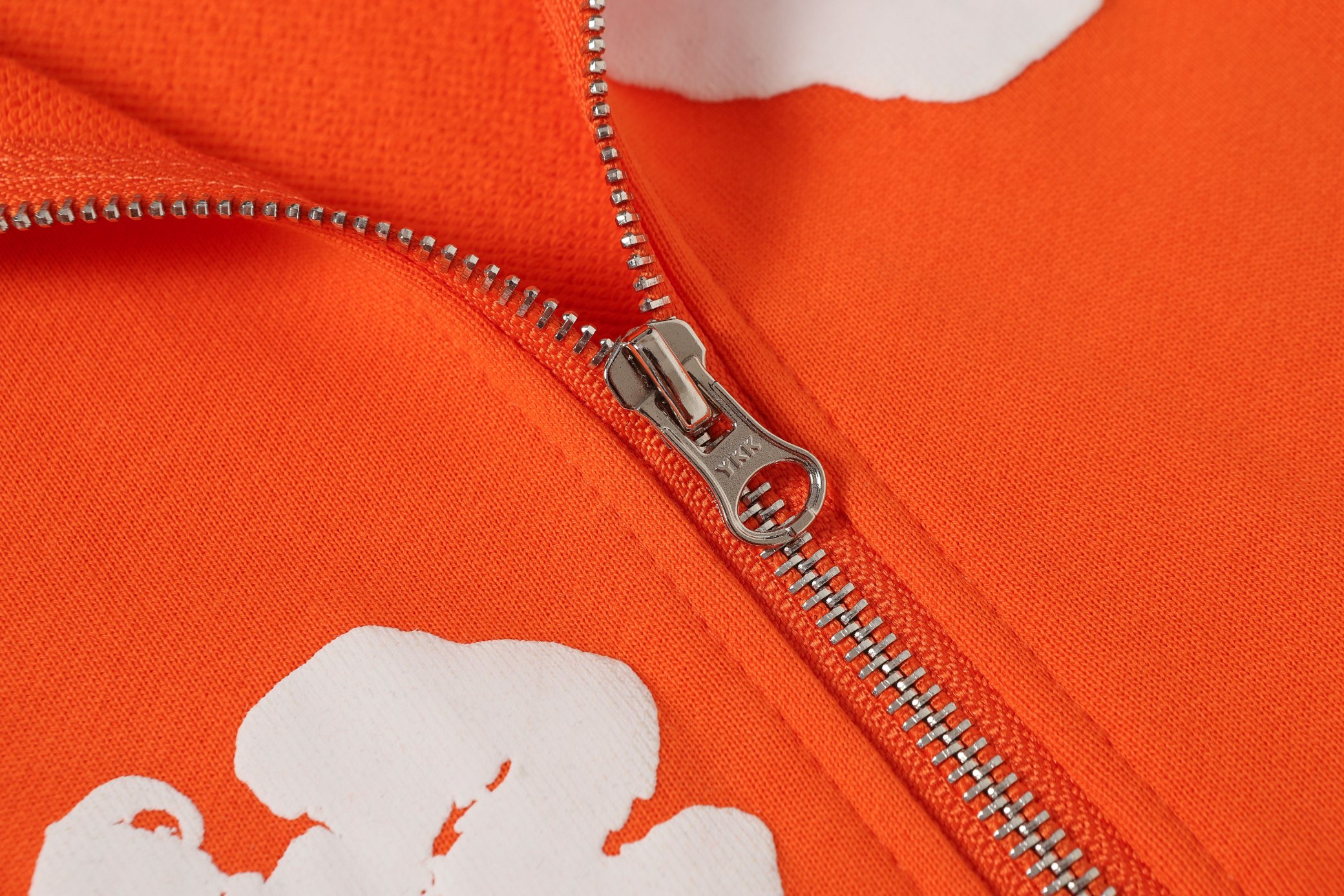 DENIM TEARS Cotton Flower Print Zip-Up Hoodie - Orange 5 a1755501729821 8153