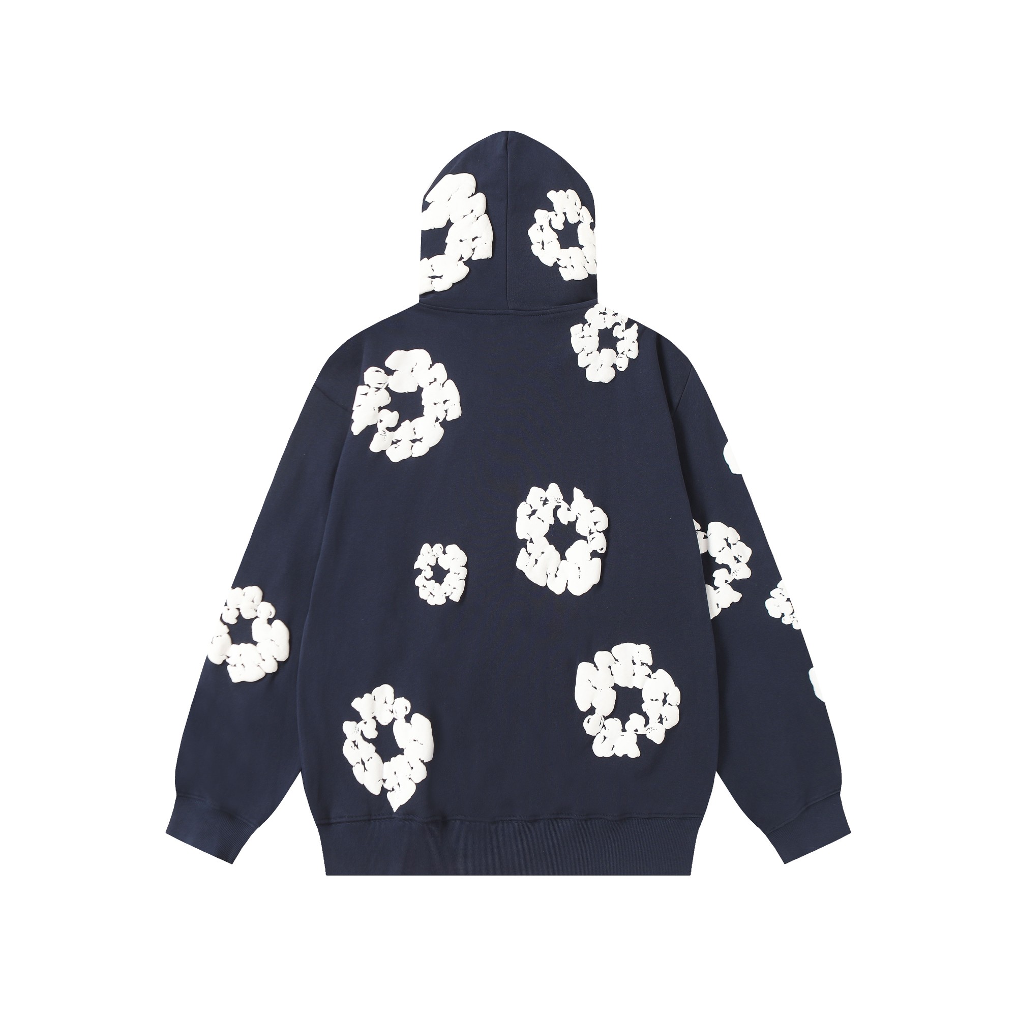 Denim Tears Cotton Flower Print Zip-Up Hoodie Sweatshirt - Unisex Style 2 a1755501867663 4113