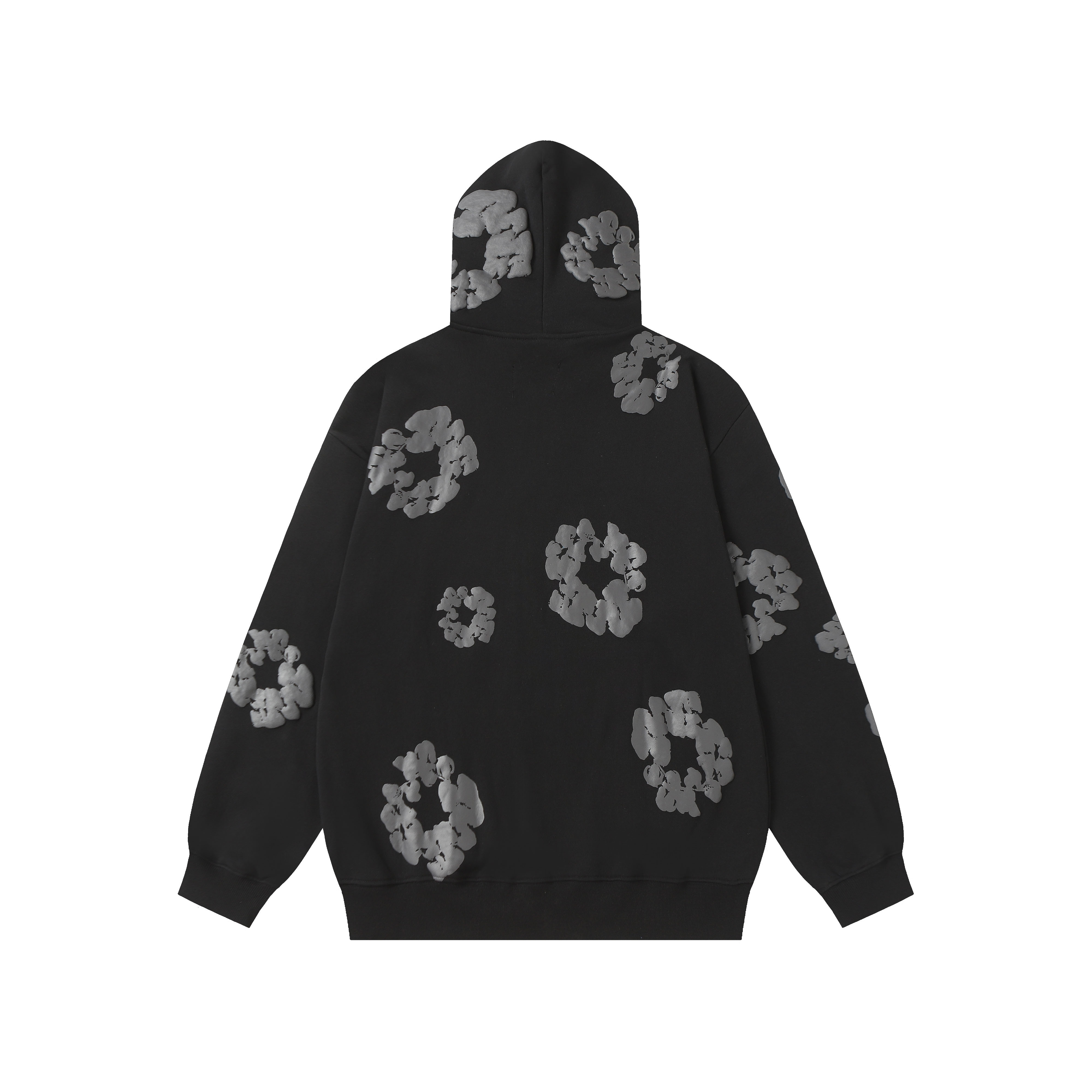 Denim Tears Cotton Flower Print Zip-Up Hoodie Sweatshirt - S to XL 3 a1755501943684 6308