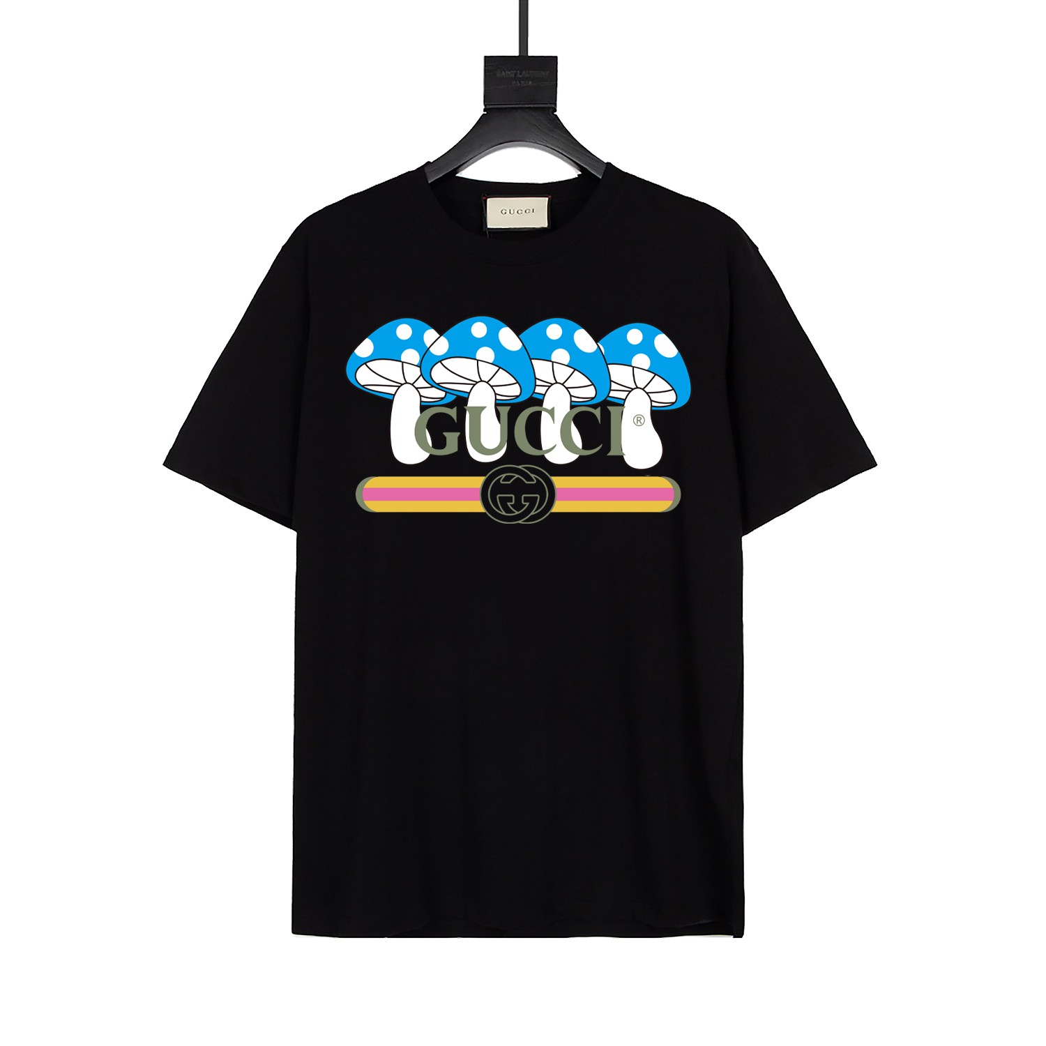 GUCCI Gucci watercolor mushroom print, official same style short-sleeve T-shirt. Custom 260g fabric, very comfortable t…