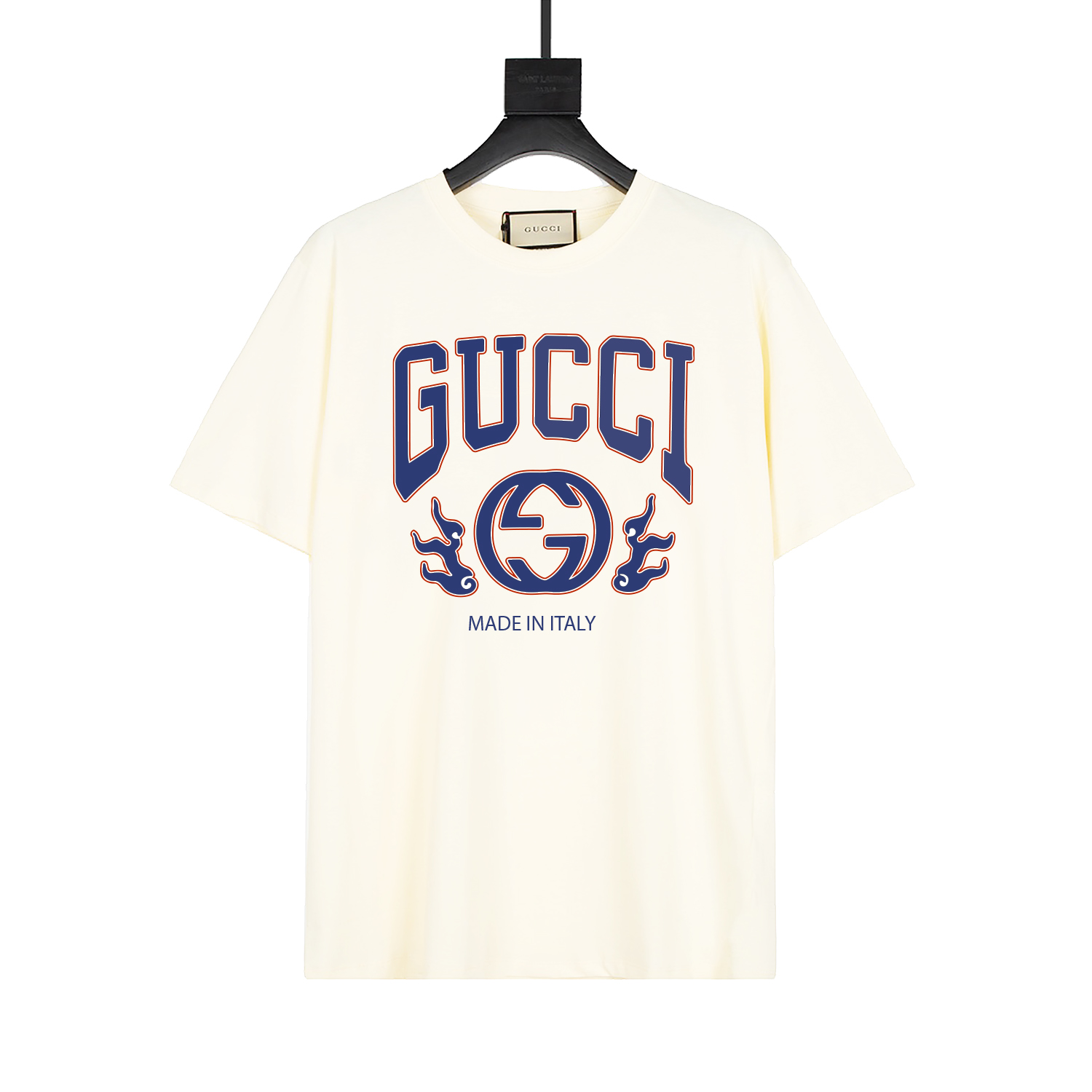 GUCCI Gucci 🐉 Dragon Year series dragon pattern color-blocked printed short-sleeve T-shirt. Uses 260g high-weight pure…