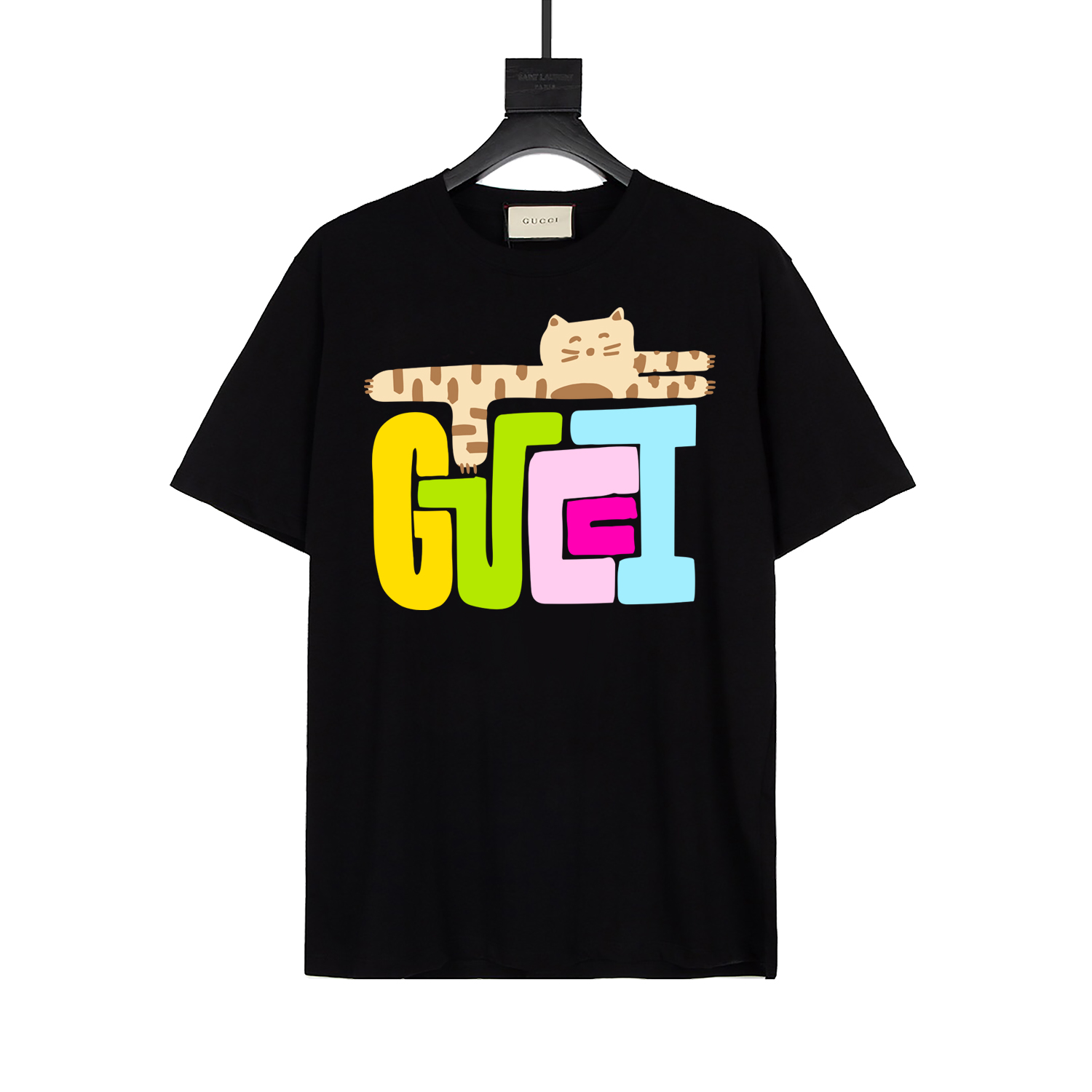 GUCC Gucci 2024 spring/summer new style, boutique same style printed short-sleeve with exclusive design pattern. Youthf…