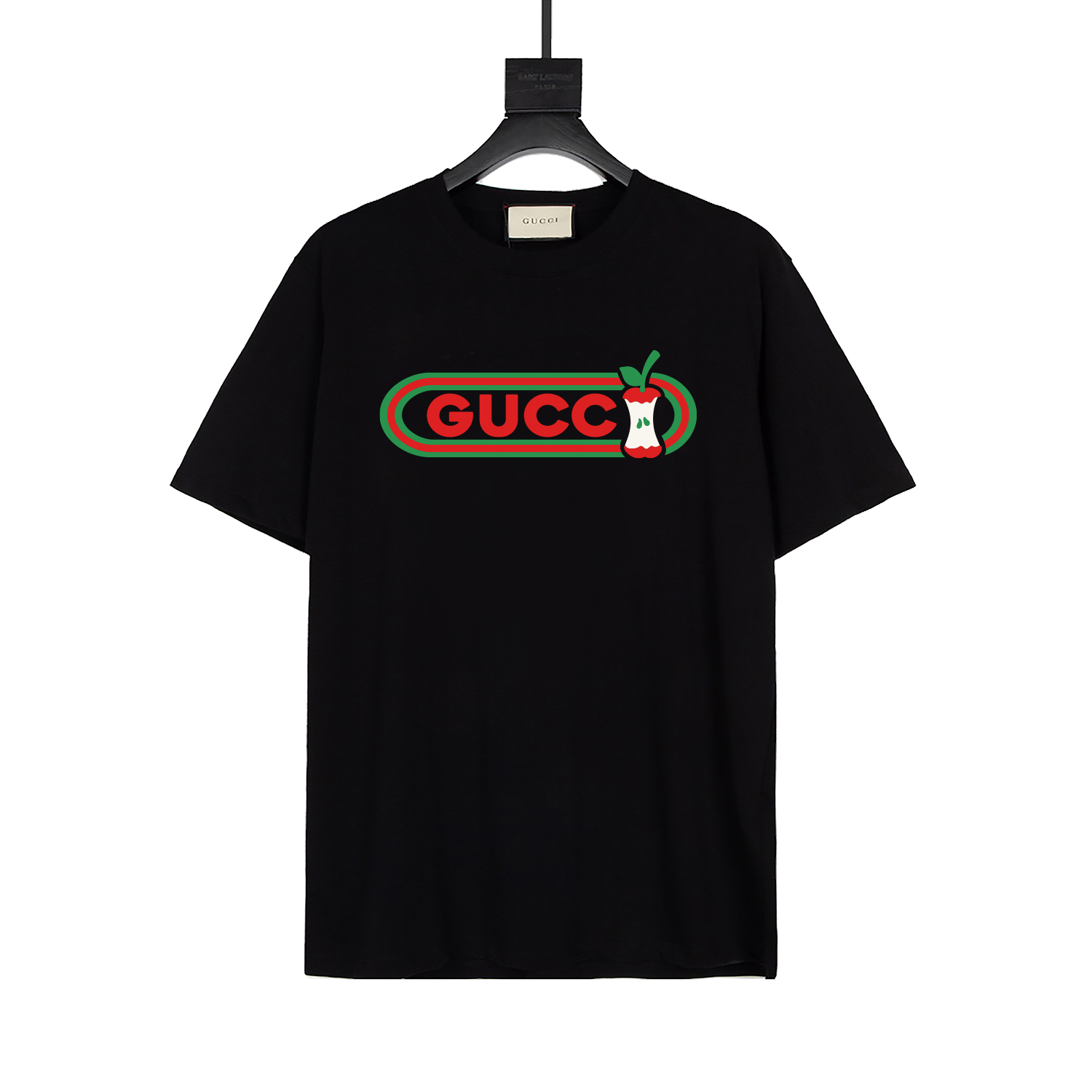 GUCCI 24SS Camiseta de manga corta con cuello redondo y estampado nuevo de diseñador maestro, tendencia de moda, última…