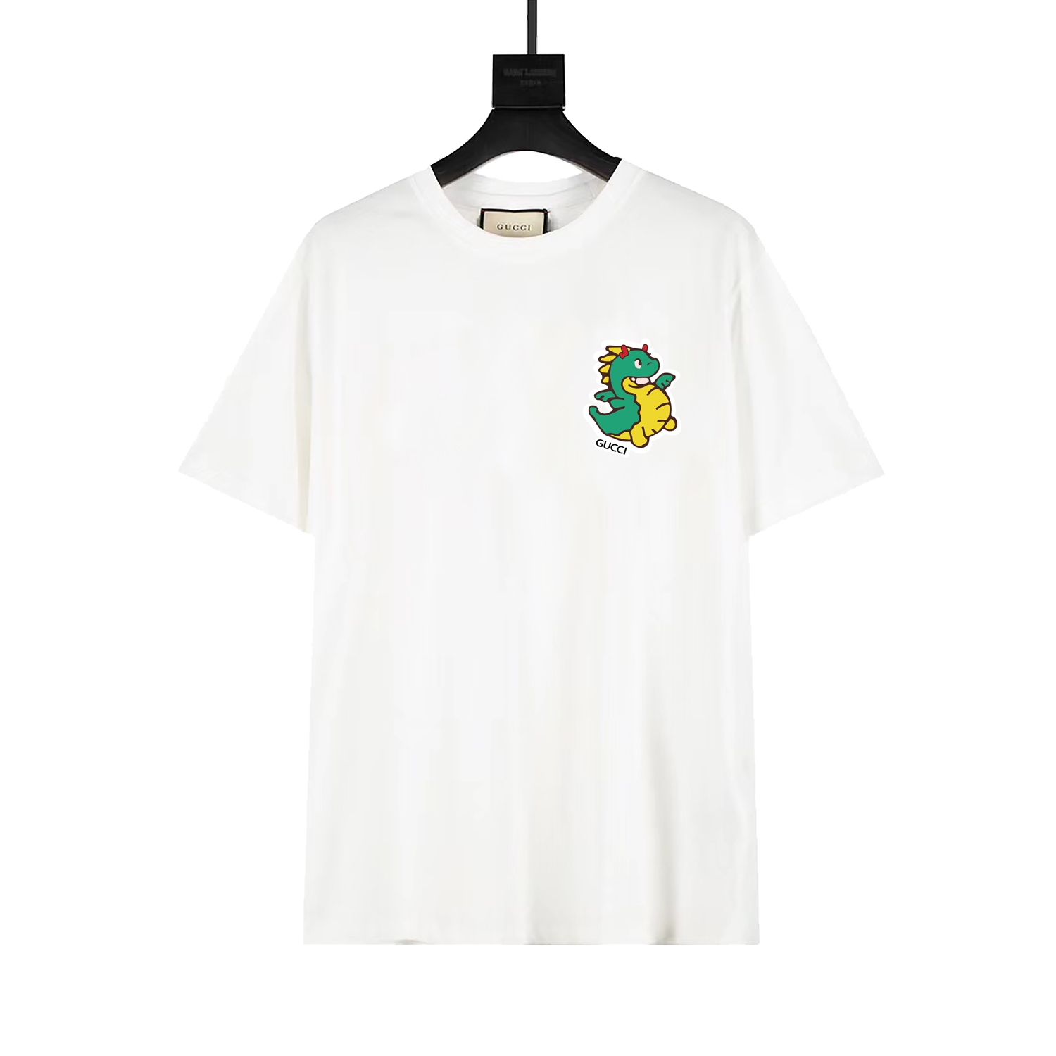 GUCCI Gucci edición limitada del Año del Dragón, camiseta de cuello redondo de manga corta, logo divertido en el pecho,…