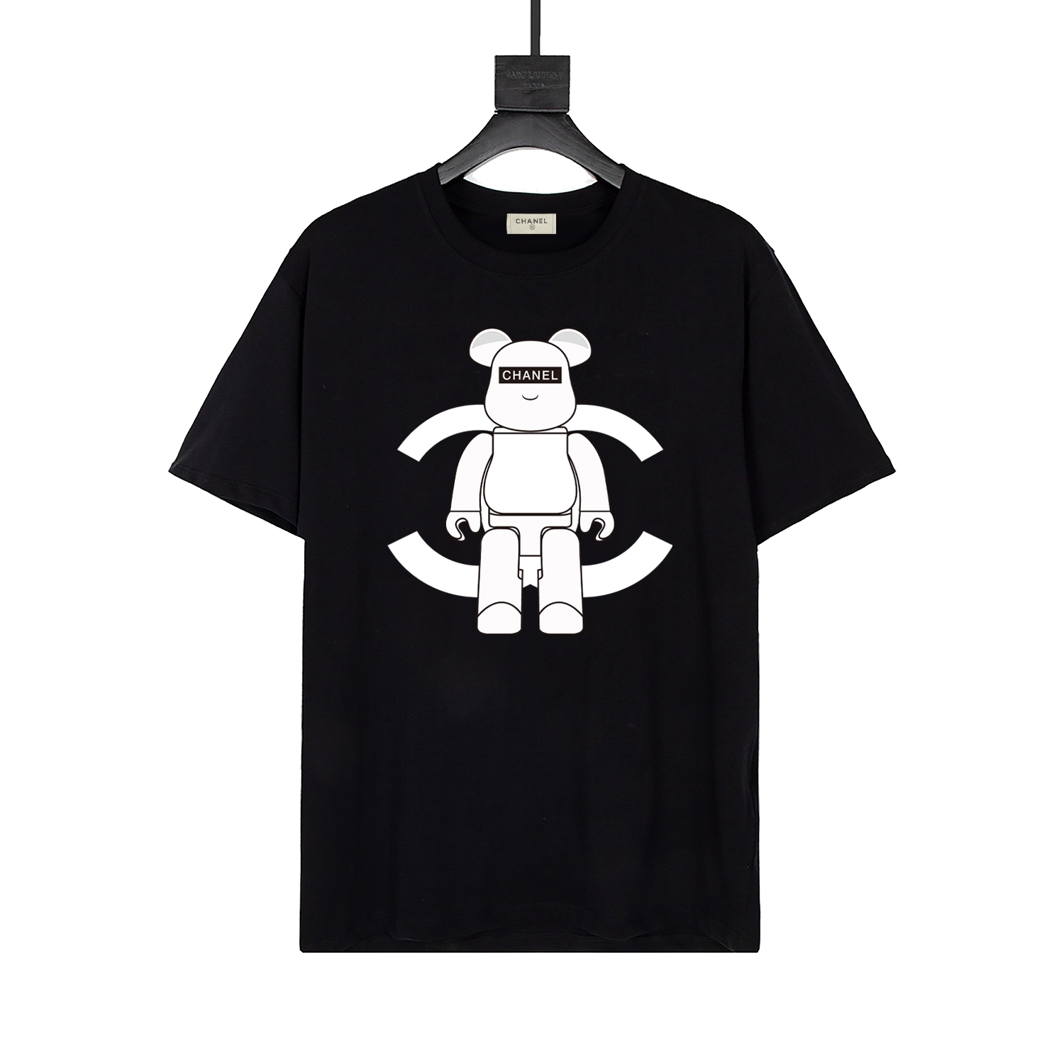 chanel/Chanel camiseta de manga corta con estampado de oso violento unisex nueva inspiración estética divertida diseño …