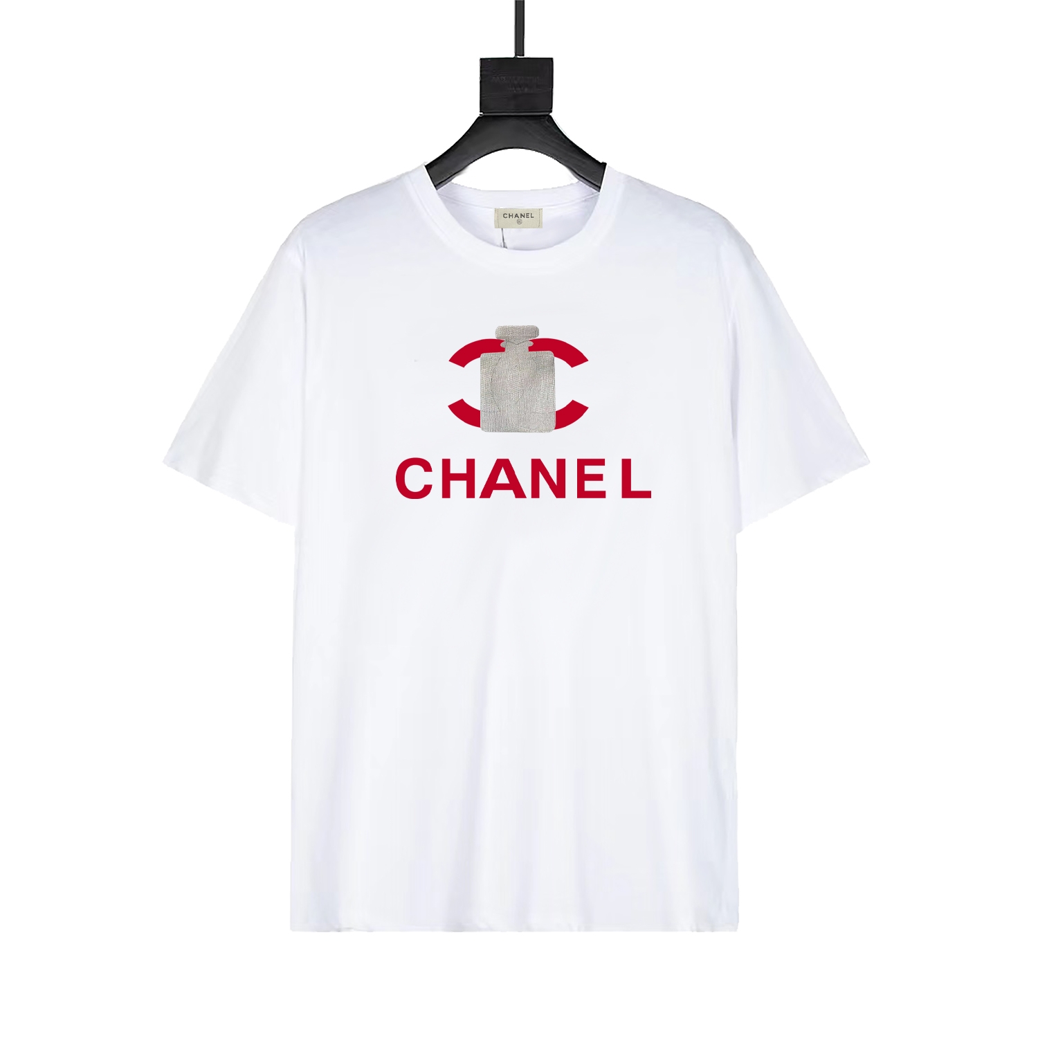 CHANEL Chanel nueva primavera verano 2024 clásico logo camiseta de cuello redondo manga corta lanzamiento exclusivo en …