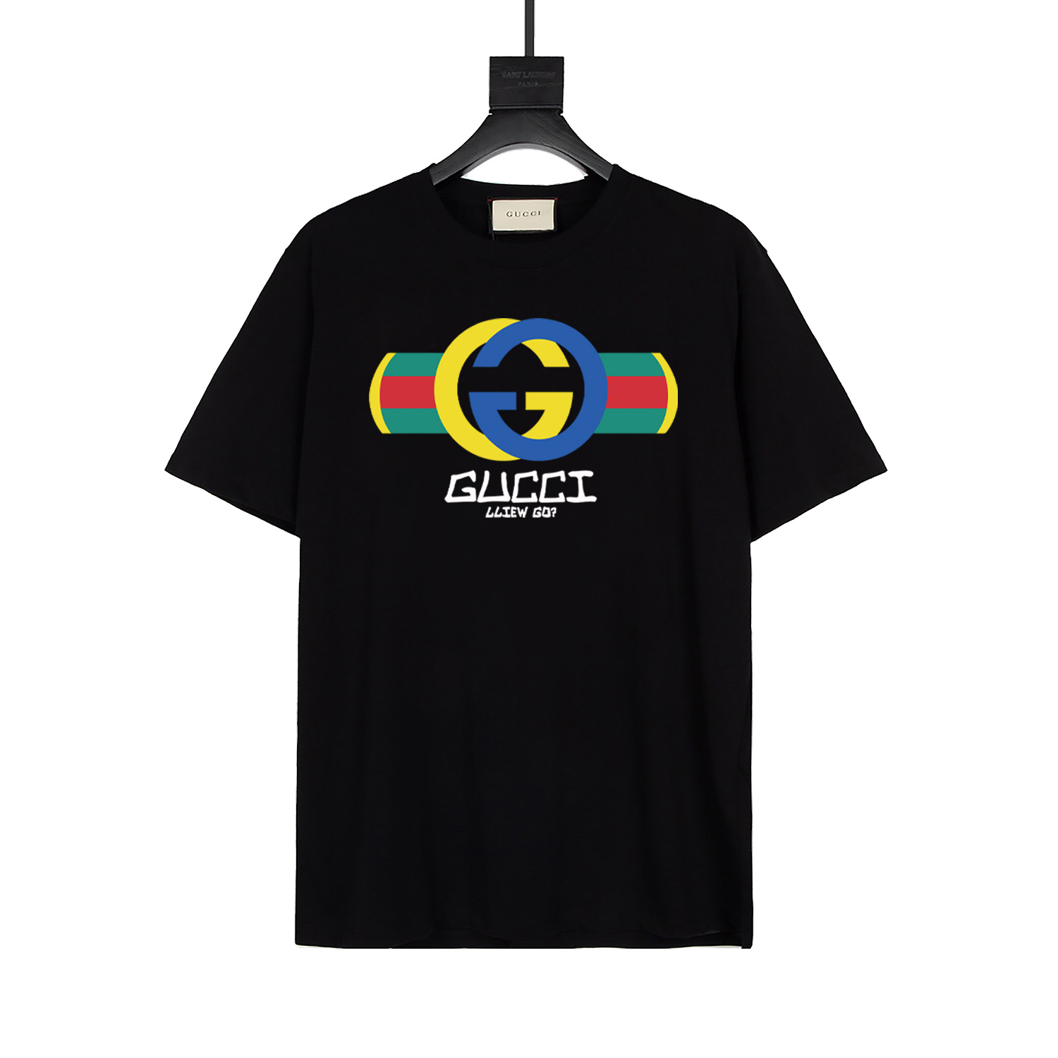 Gucci 2024 nueva colección de primavera/verano, camiseta de cuello redondo de manga corta, edición exclusiva de tienda,…