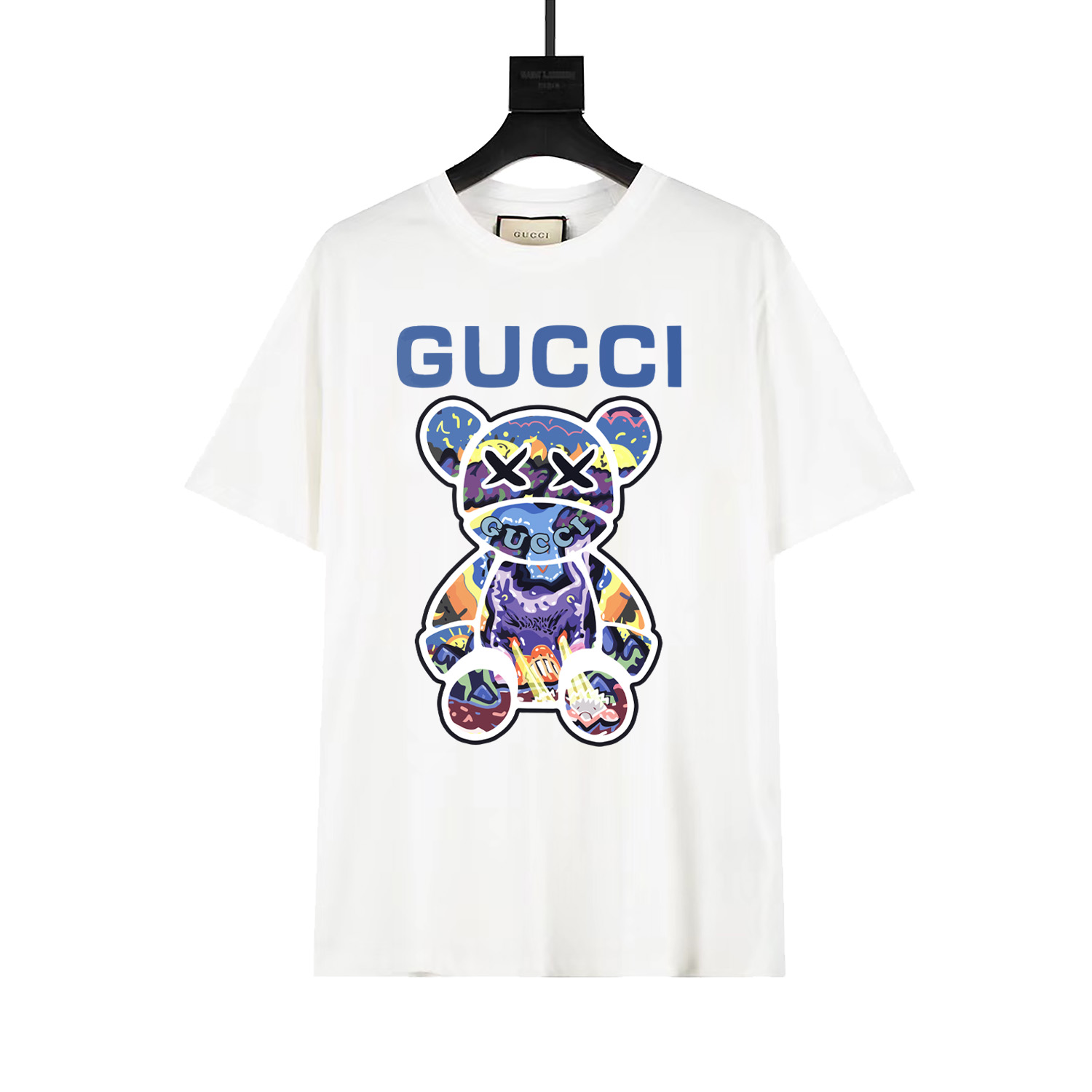 GUCCI 2024 primavera/verano nueva colección, camiseta de cuello redondo de edición limitada para parejas con osito 🐻 y…