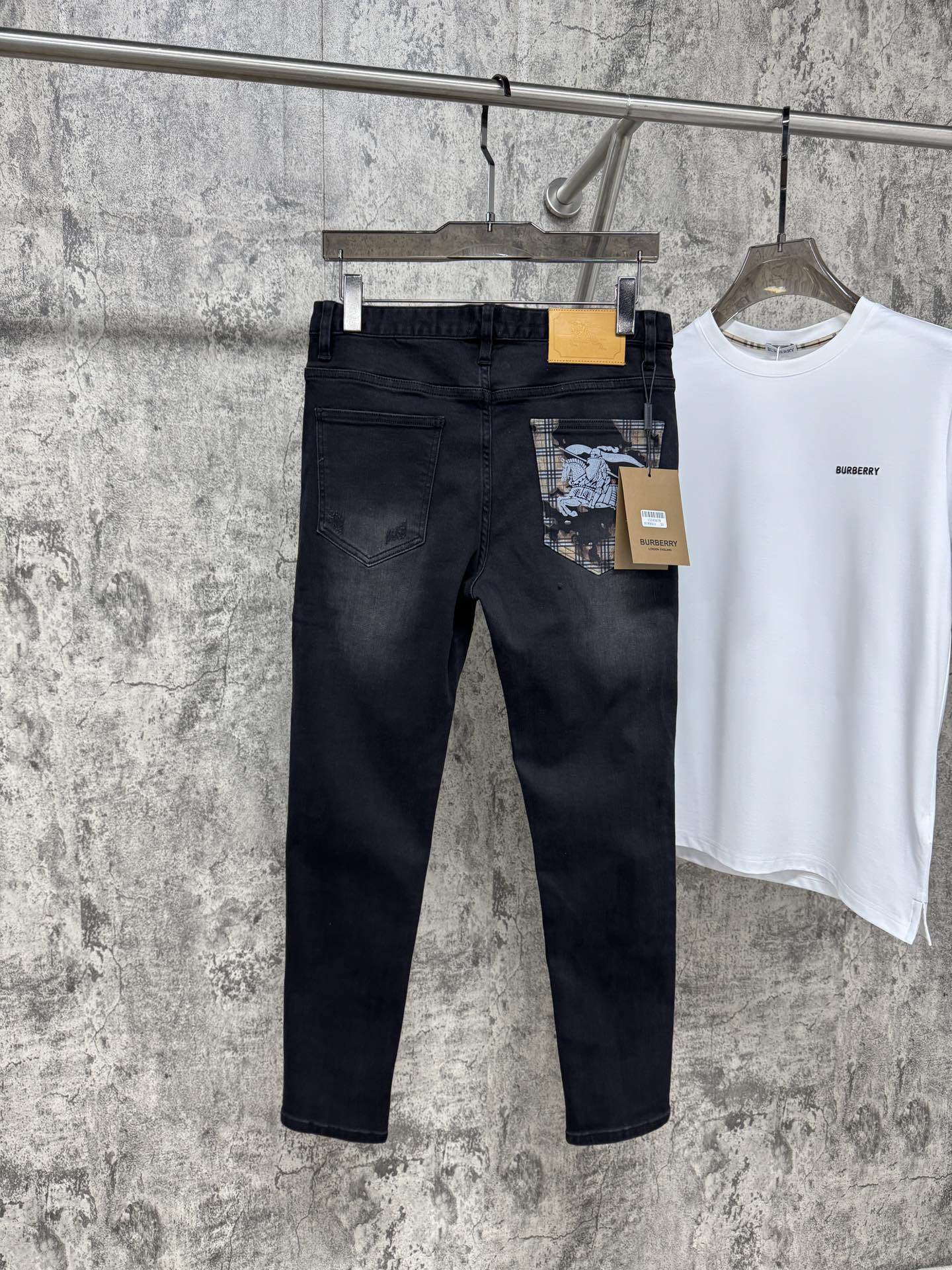 P696 New 25ss BBR flash new jeans, original custom, bullet power, tailoring, classic number 29-38 - 图片 8