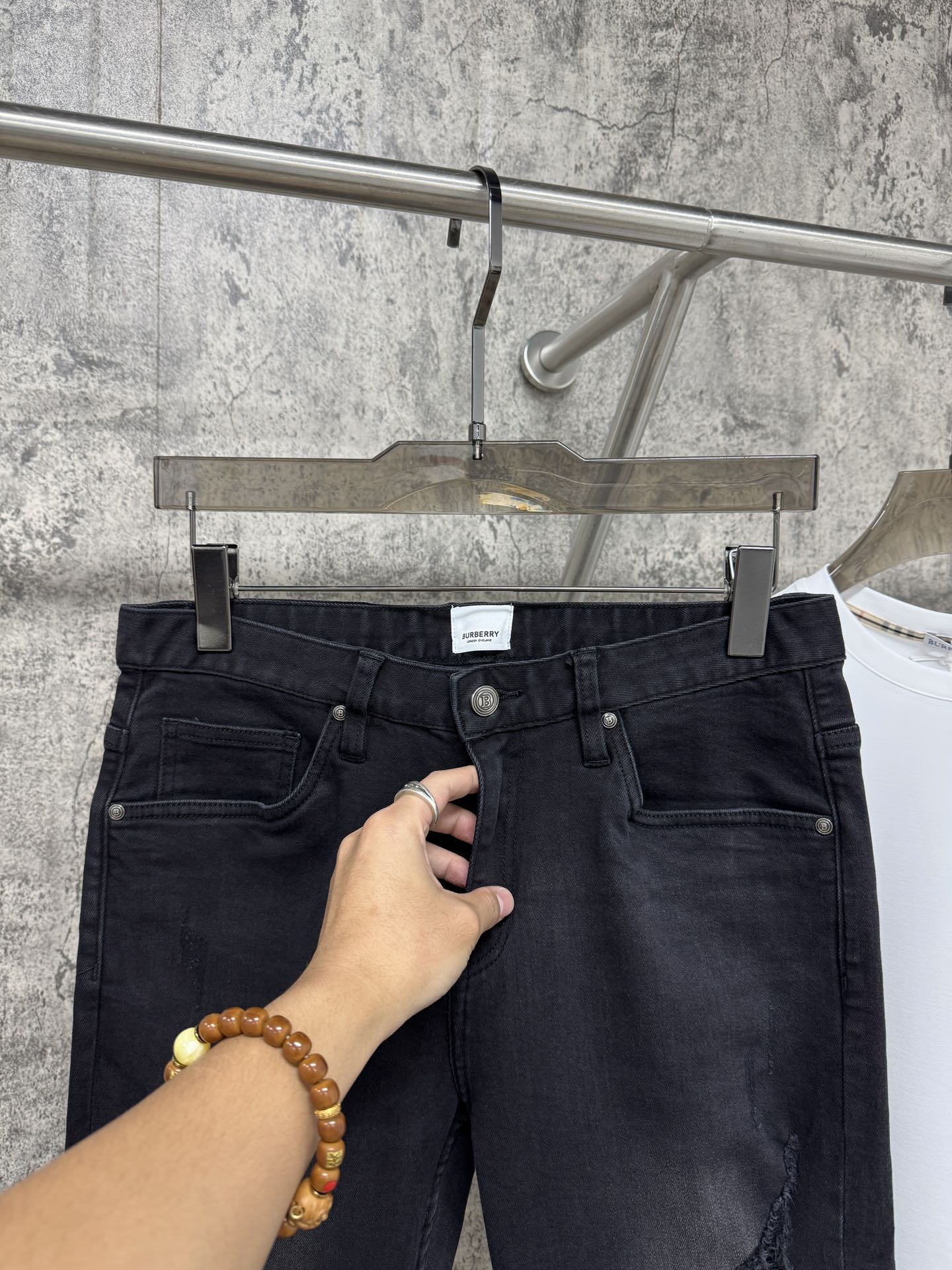 P696 New 25ss BBR flash new jeans, original custom, bullet power, tailoring, classic number 29-38 - 图片 6