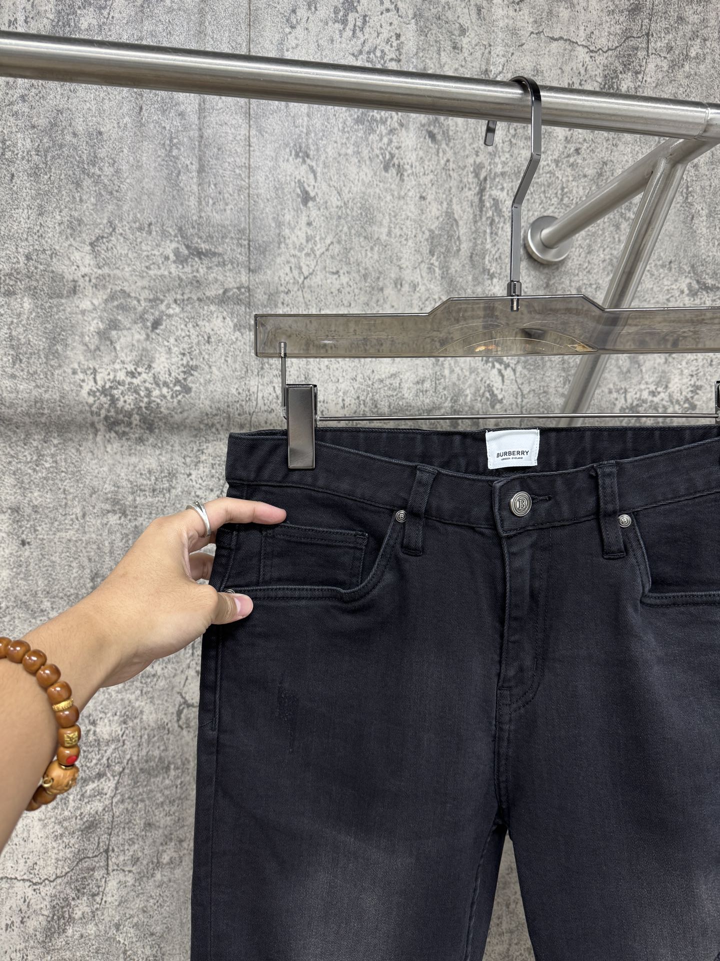P696 New 25ss BBR flash new jeans, original custom, bullet power, tailoring, classic number 29-38 - 图片 5