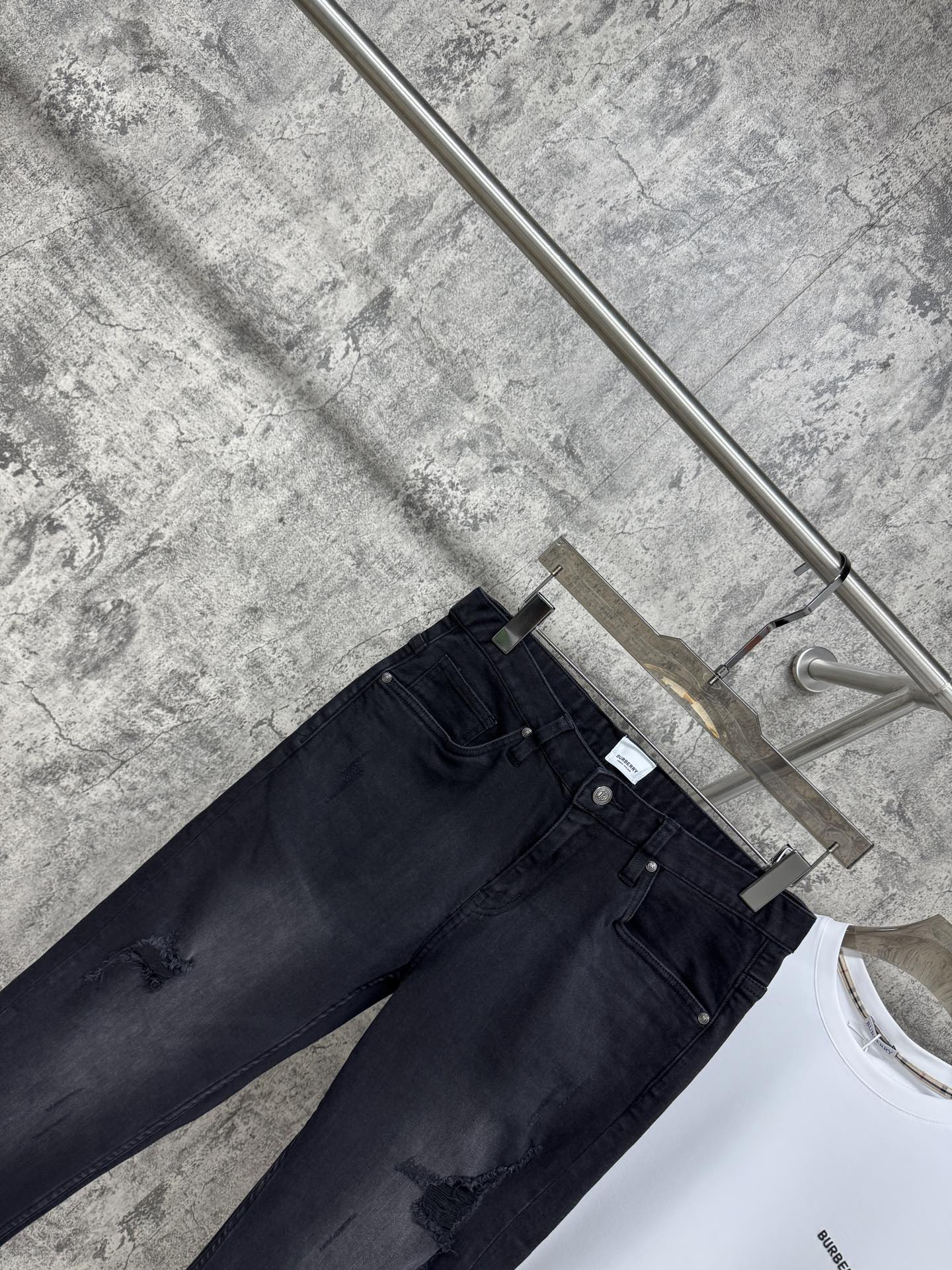 P696 New 25ss BBR flash new jeans, original custom, bullet power, tailoring, classic number 29-38 - 图片 3