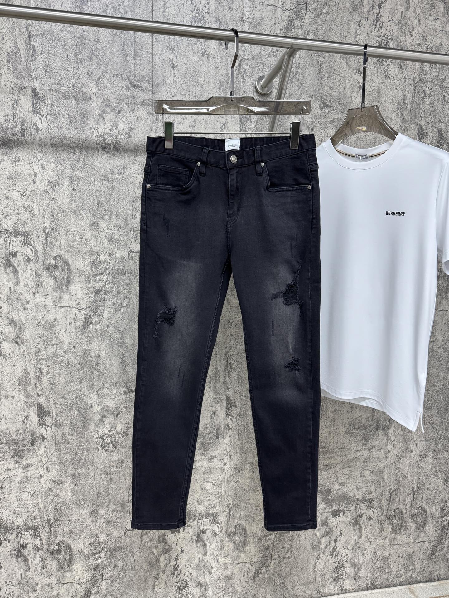 P696 New 25ss BBR flash new jeans, original custom, bullet power, tailoring, classic number 29-38 - 图片 2