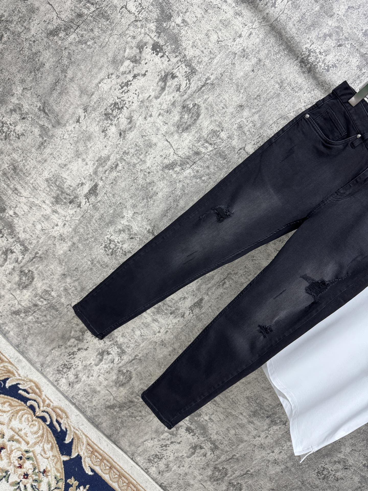 P696 New 25ss BBR flash new jeans, original custom, bullet power, tailoring, classic number 29-38 - 图片 4