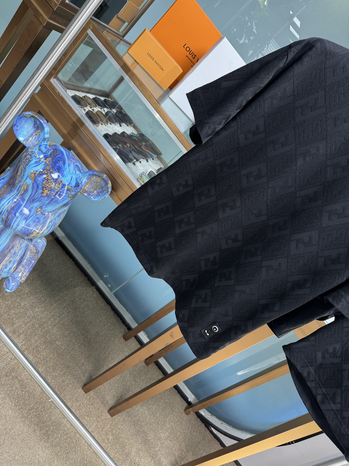 Fendi Spring Summer Cotton Suit Collection: Top Quality Unisex Set in Black and White - 图片 3