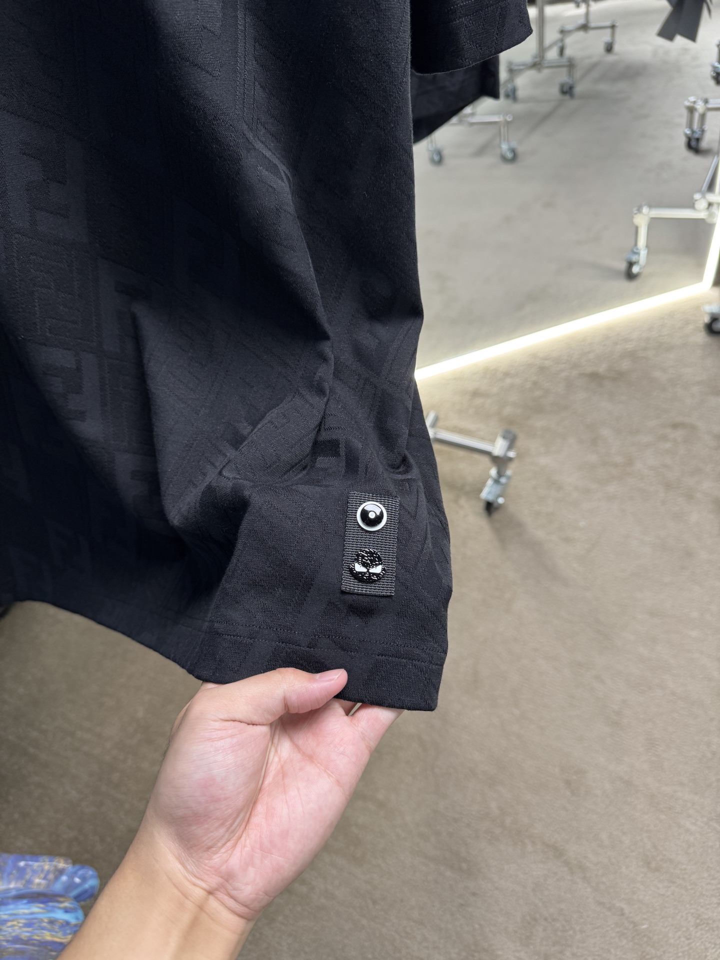 Fendi Spring Summer Cotton Suit Collection: Top Quality Unisex Set in Black and White - 图片 6