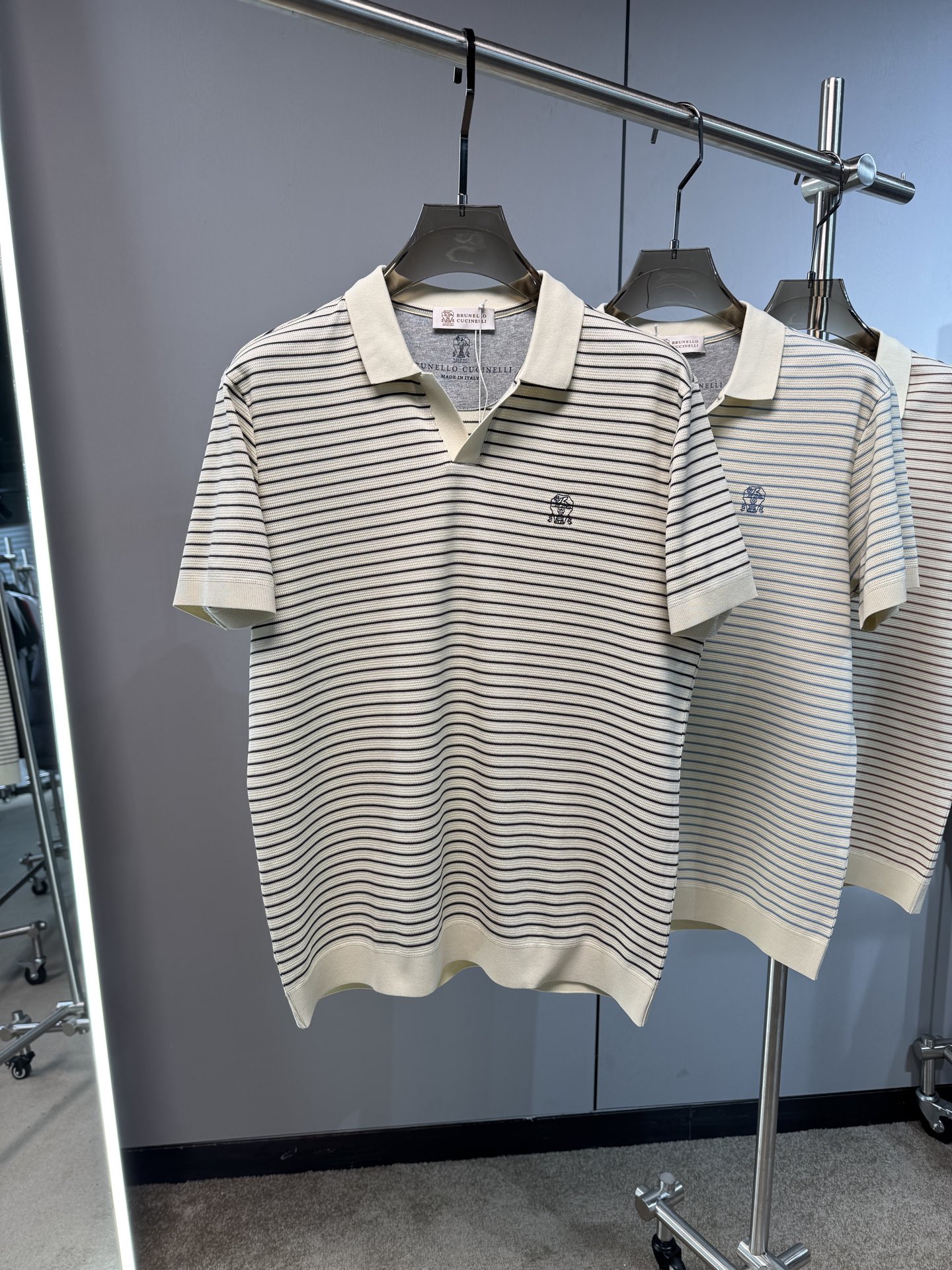 上新 26ss BC 春夏新款起脚POLO 原版定制 面料选用网眼谷波棉 轻薄透气 上身丝滑舒适 高端大