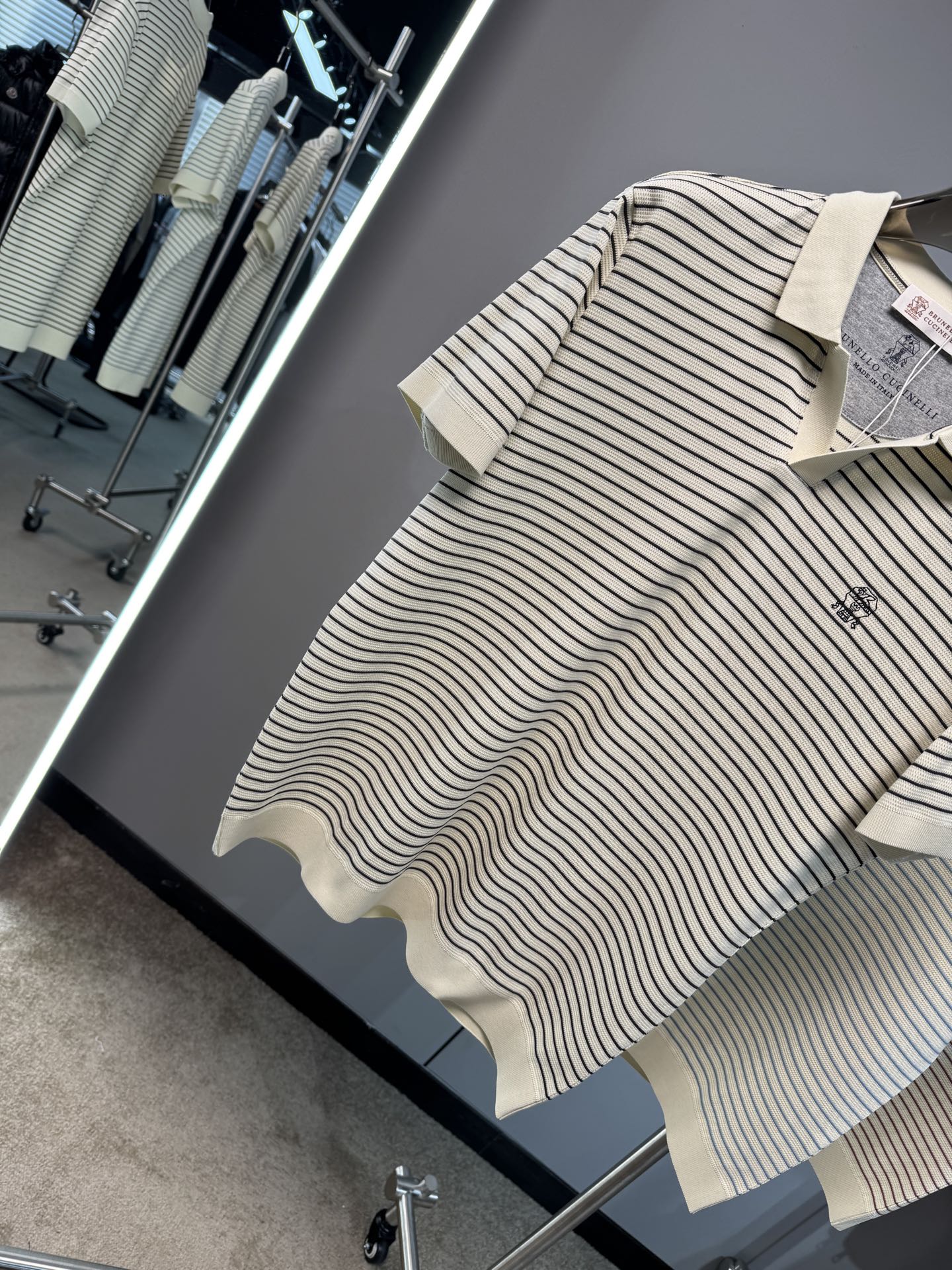 上新 26ss BC 春夏新款起脚POLO 原版定制 面料选用网眼谷波棉 轻薄透气 上身丝滑舒适 高端大