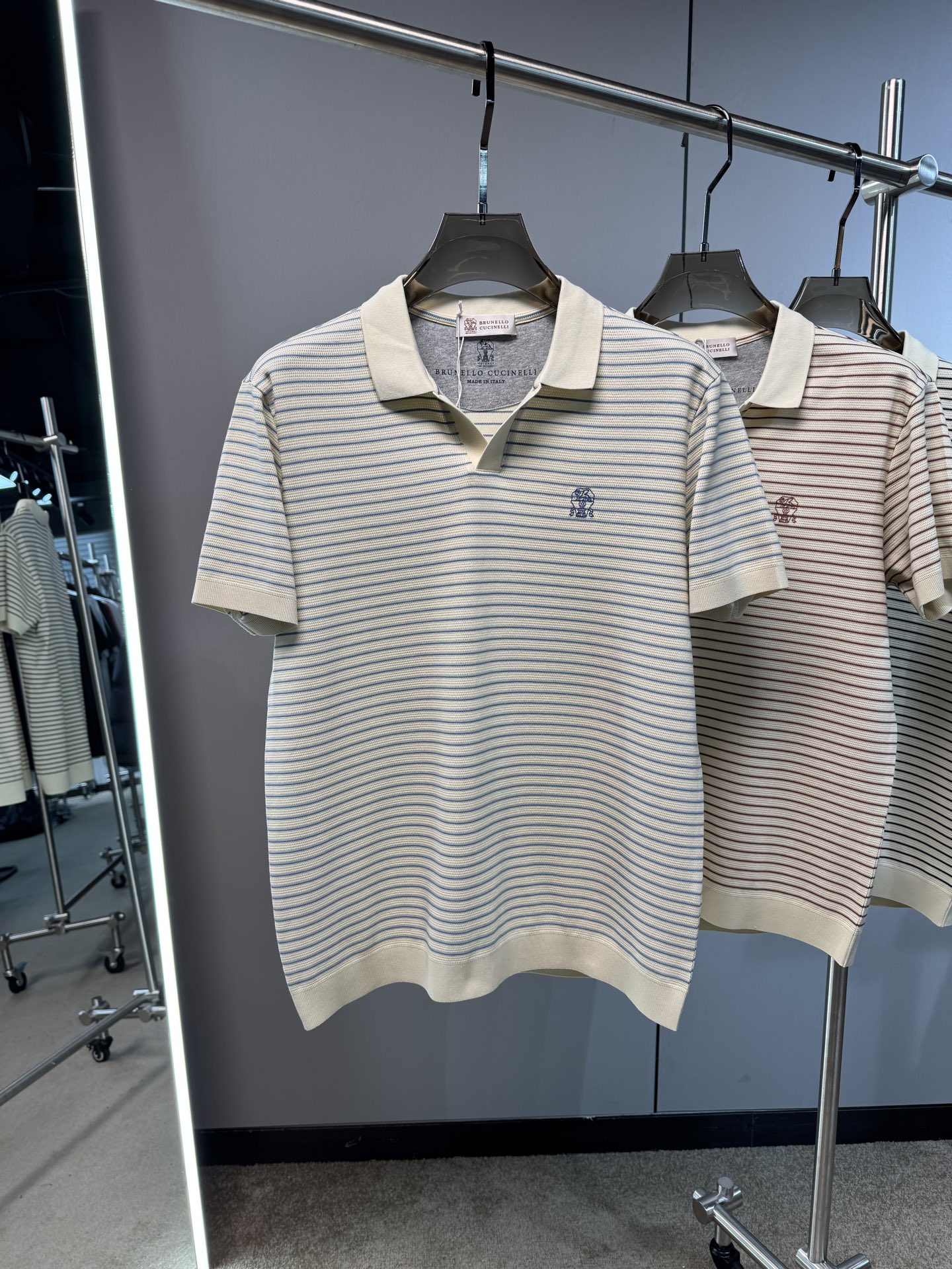 上新 26ss BC 春夏新款起脚POLO 原版定制 面料选用网眼谷波棉 轻薄透气 上身丝滑舒适 高端大