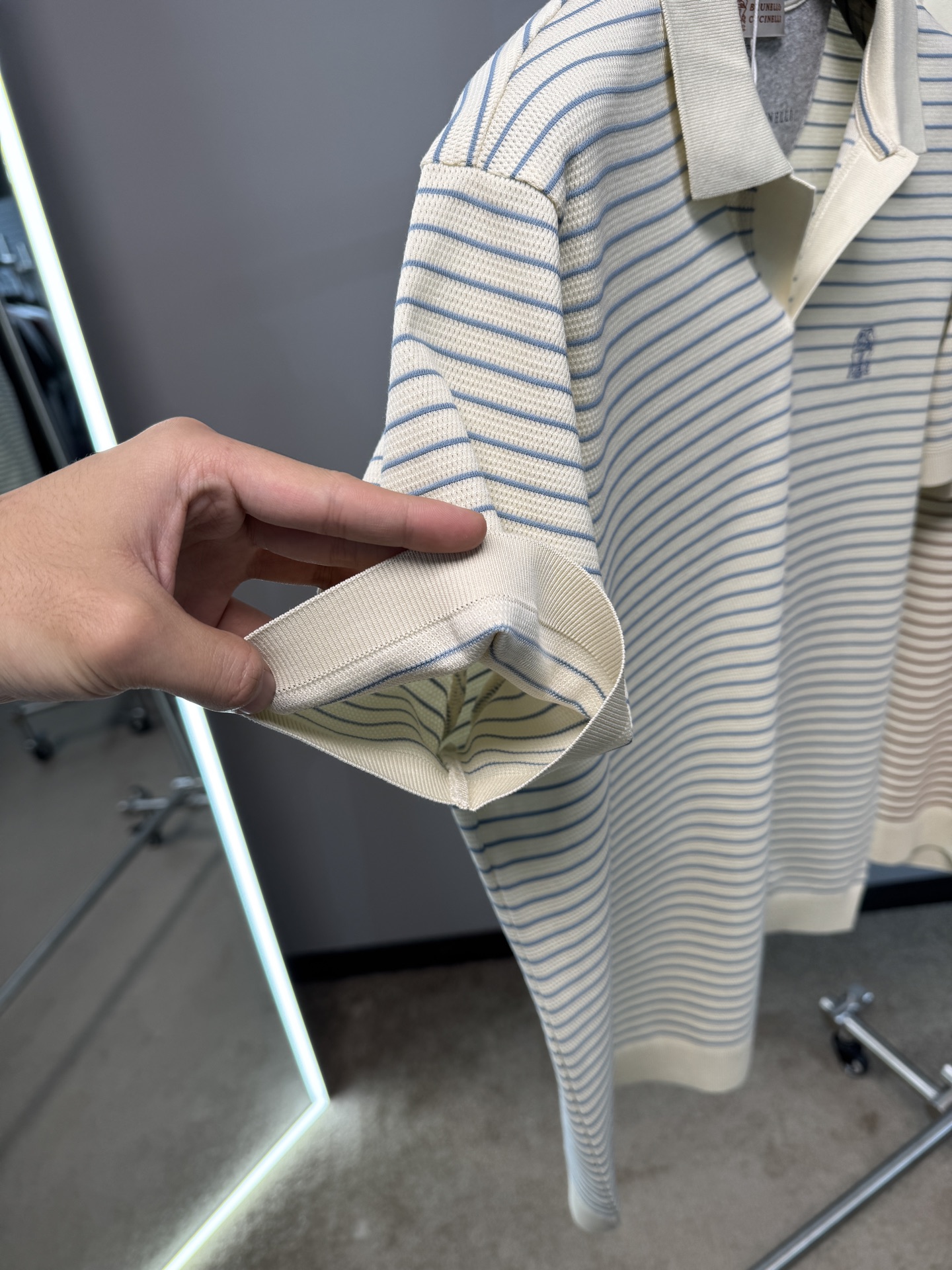 上新 26ss BC 春夏新款起脚POLO 原版定制 面料选用网眼谷波棉 轻薄透气 上身丝滑舒适 高端大