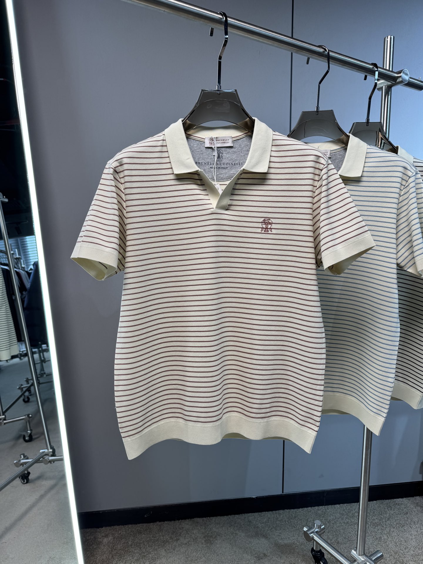 上新 26ss BC 春夏新款起脚POLO 原版定制 面料选用网眼谷波棉 轻薄透气 上身丝滑舒适 高端大