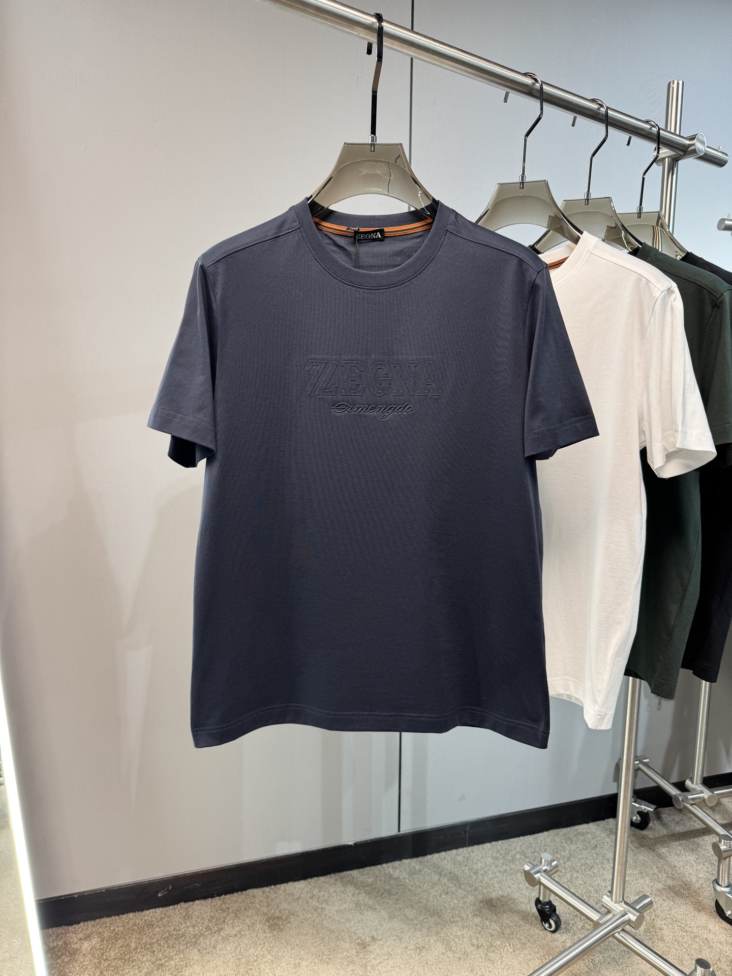 上新 26ss Z家 春夏新款圆领短袖 原版定制 面料100%棉 轻薄透气 超级柔软上身丝滑舒适 高端大