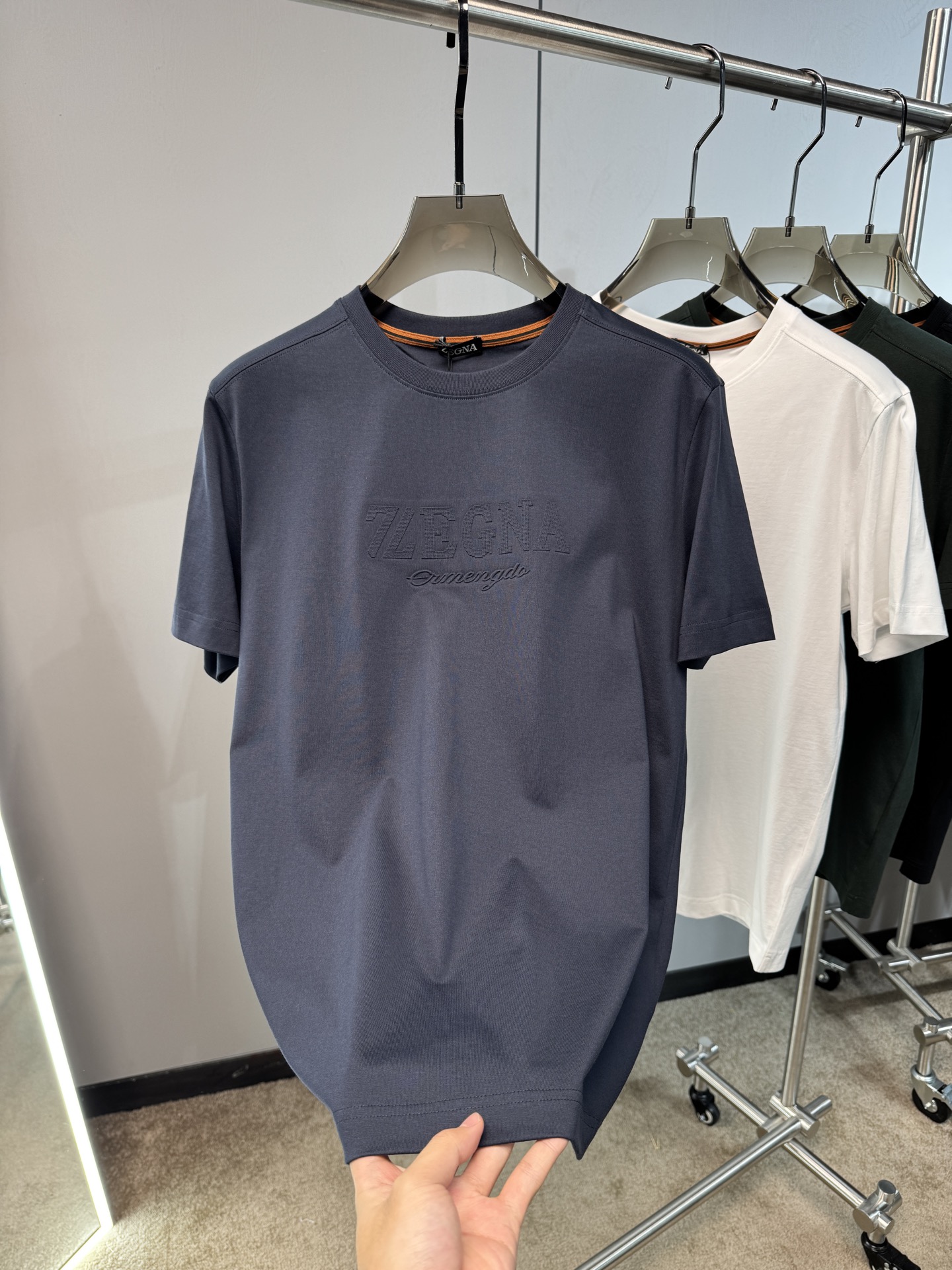 上新 26ss Z家 春夏新款圆领短袖 原版定制 面料100%棉 轻薄透气 超级柔软上身丝滑舒适 高端大